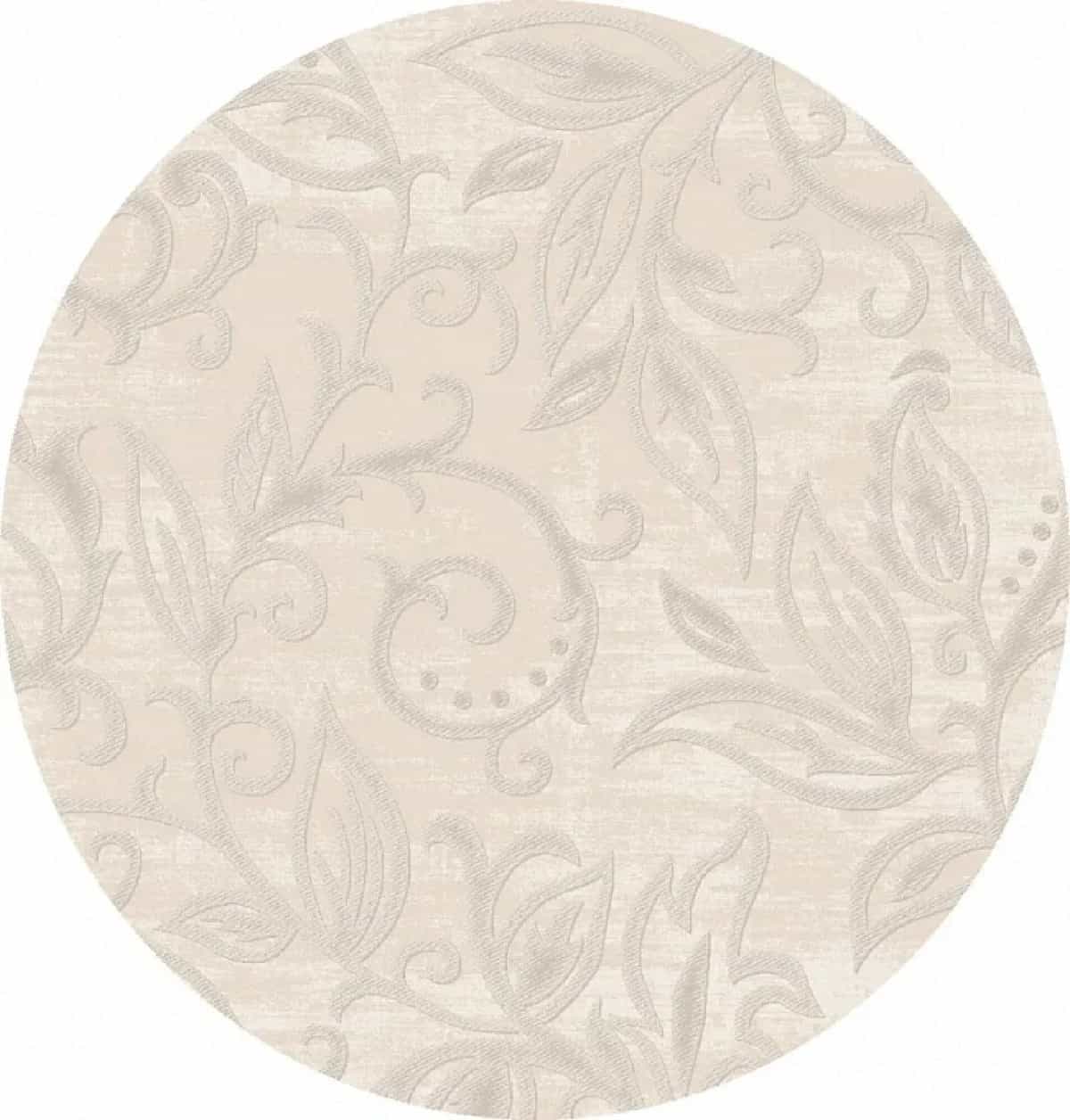 Ковер OZ KAPLAN Milana 0A096A Beige-Beige Круг Круг 1.2x1.2м