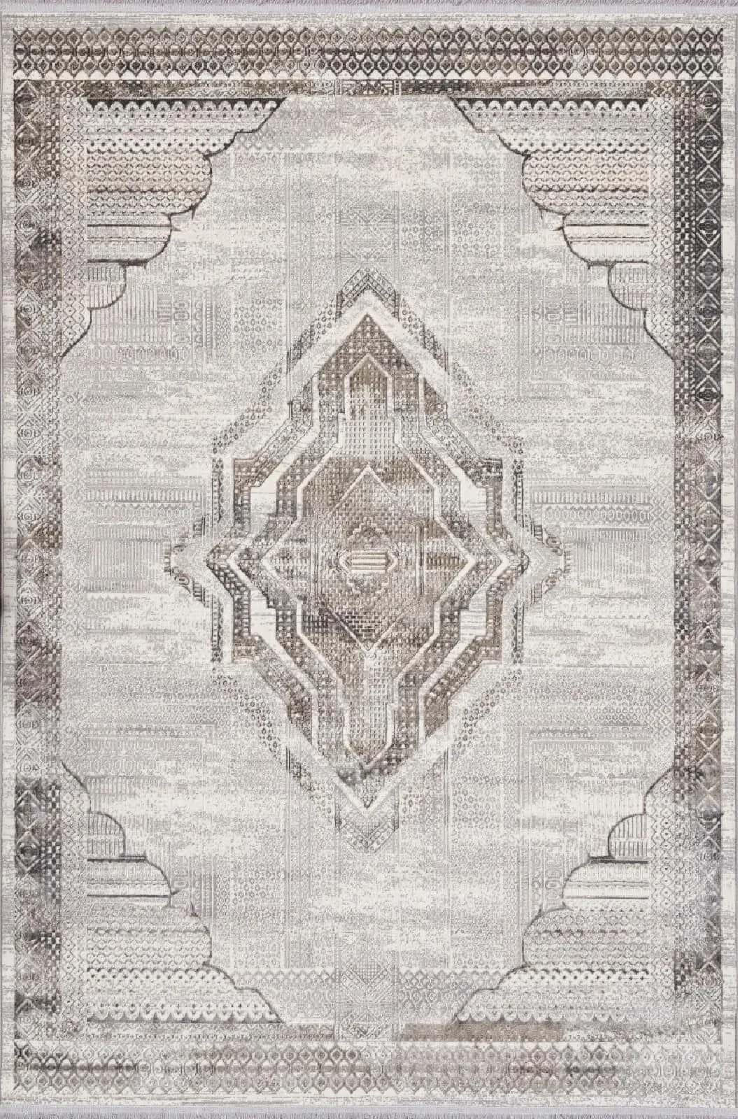 Ковер Ковер Классический ALPIN ASADU 07541A CREAM HB / GREY FDY 1x2м