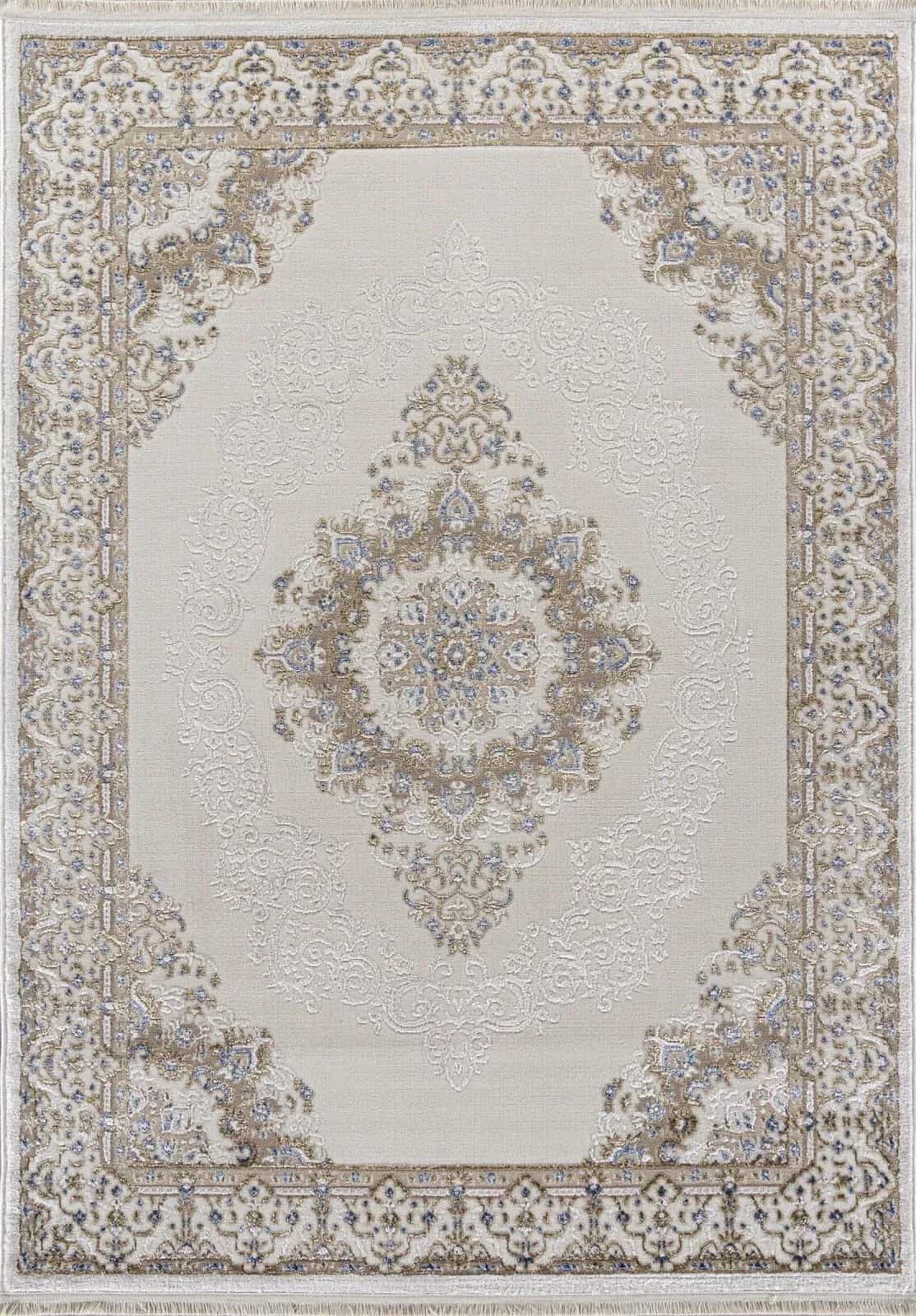 Ковер Ковер KARDELEN MOSSO 27236 CREAM / BLUE 2.4x4м