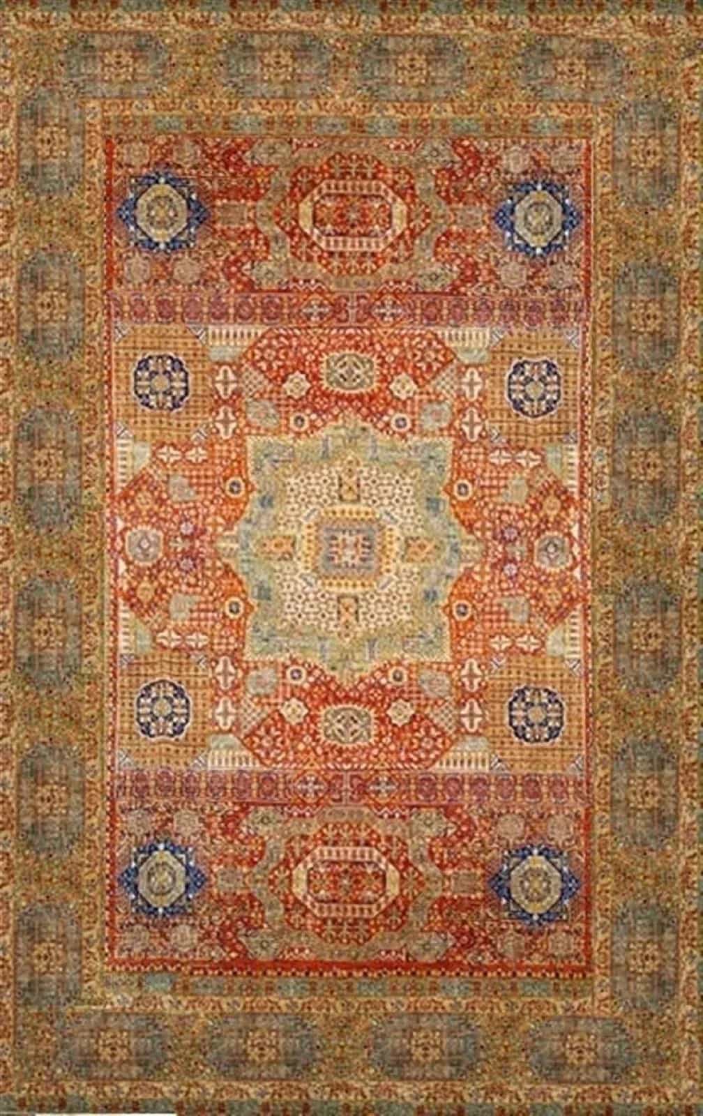 Афганский ковер ручной работы Чуби 2.45x3.43м