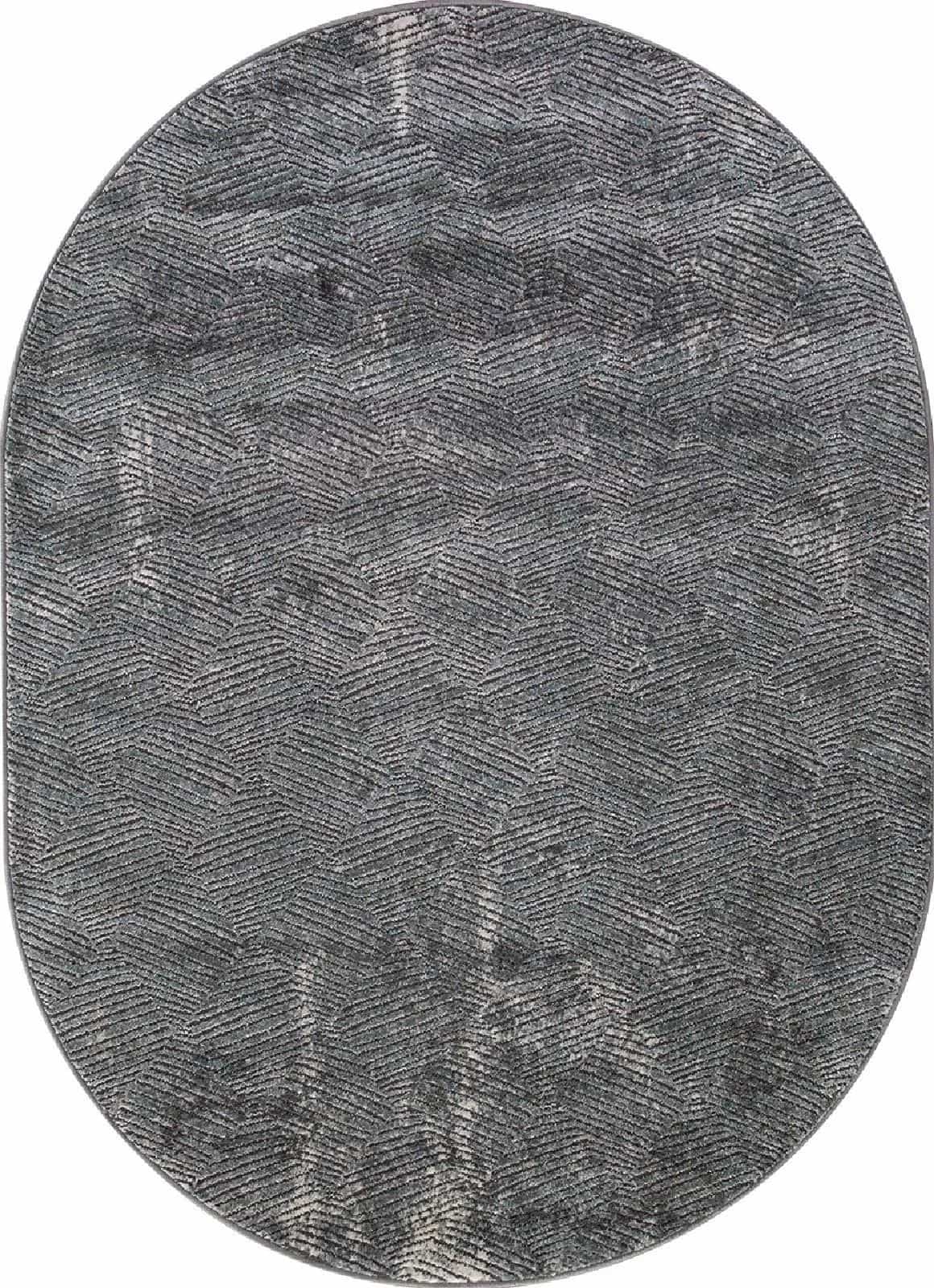 Ковер MERINOS SERENITY D768 GRAY Овал Овал 0.8x1.4м