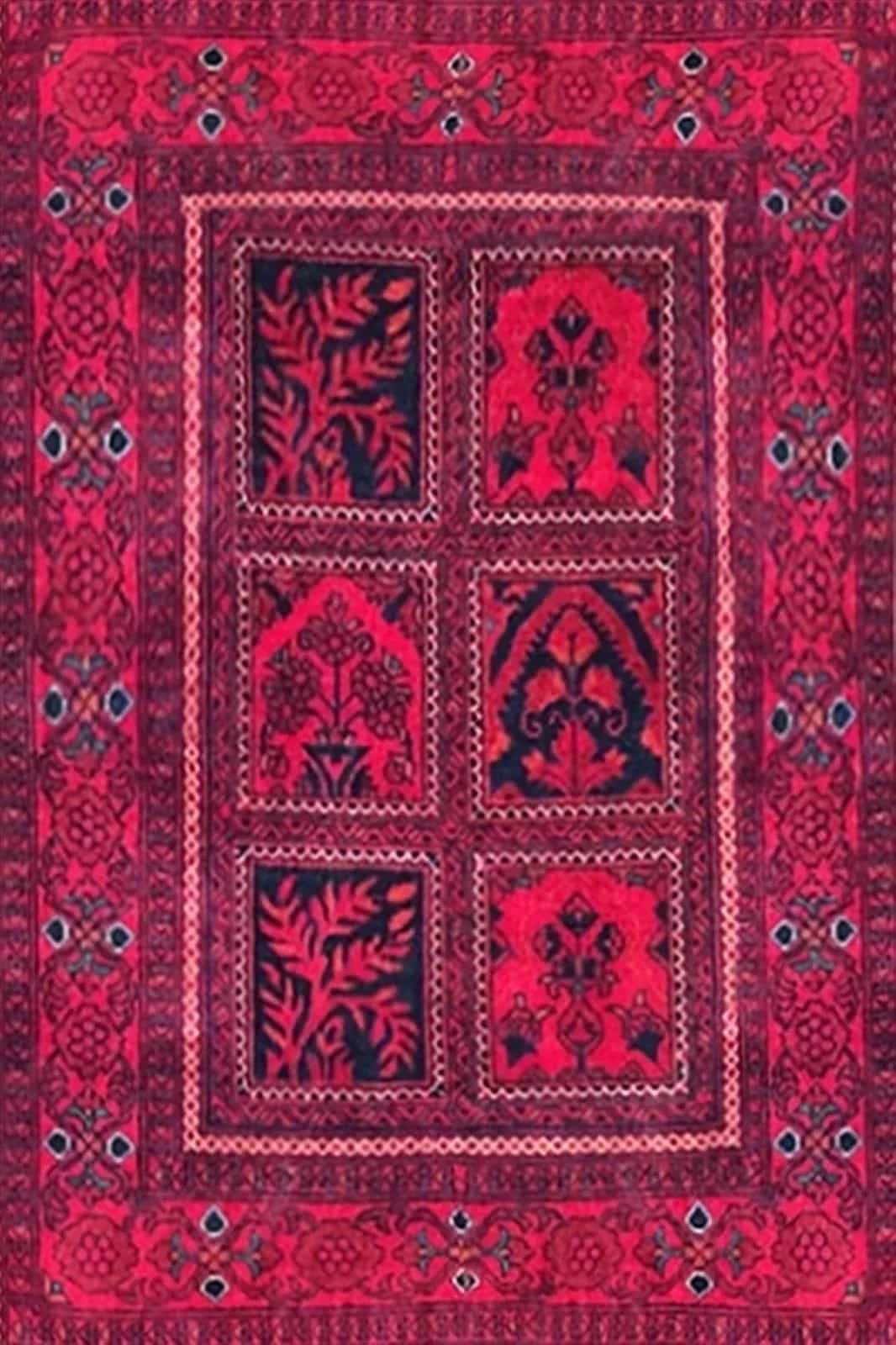 Афганский ковер ручной работы Белжик 0.81x1.08м