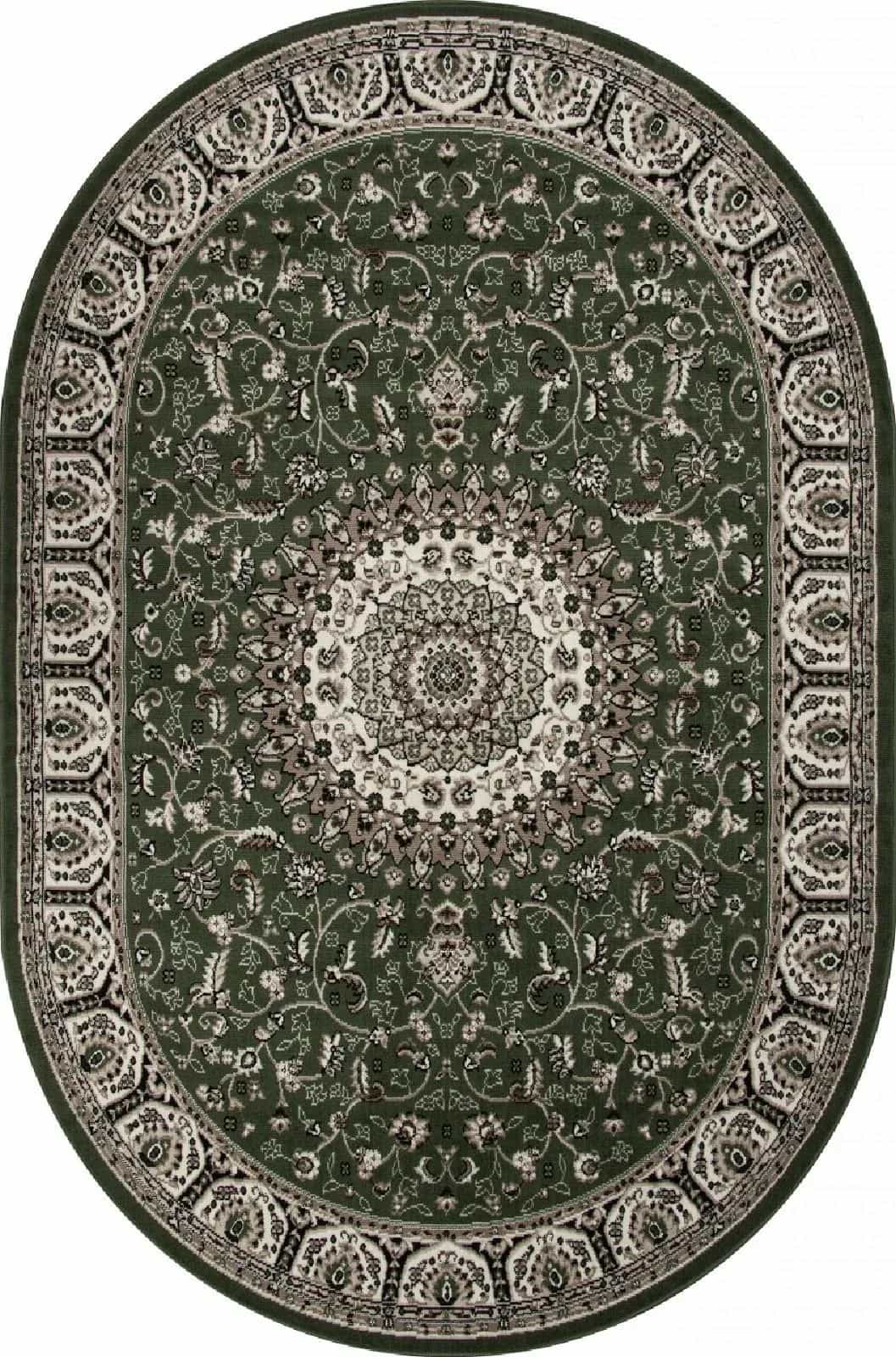 Ковер Ковер MERINOS GAVANA d409 GREEN Овал Овал 1.5x3м