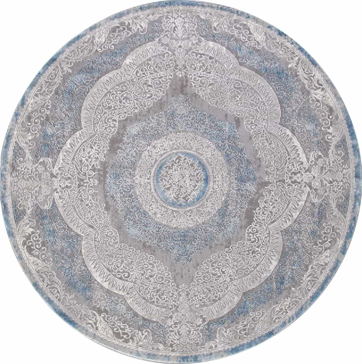 Ковер KARMEN HALI ARMINA 03880A BLUE / BLUE Круг Круг 2x2м