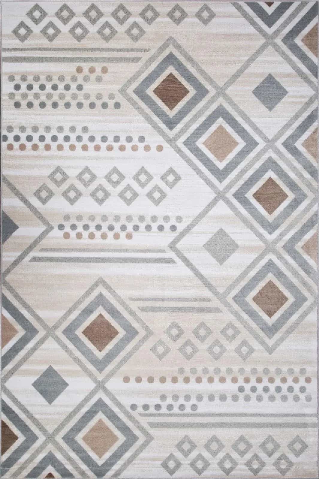 Ковер MERINOS VALENCIA DELUXE D962 CREAM-BLUE 1x2м