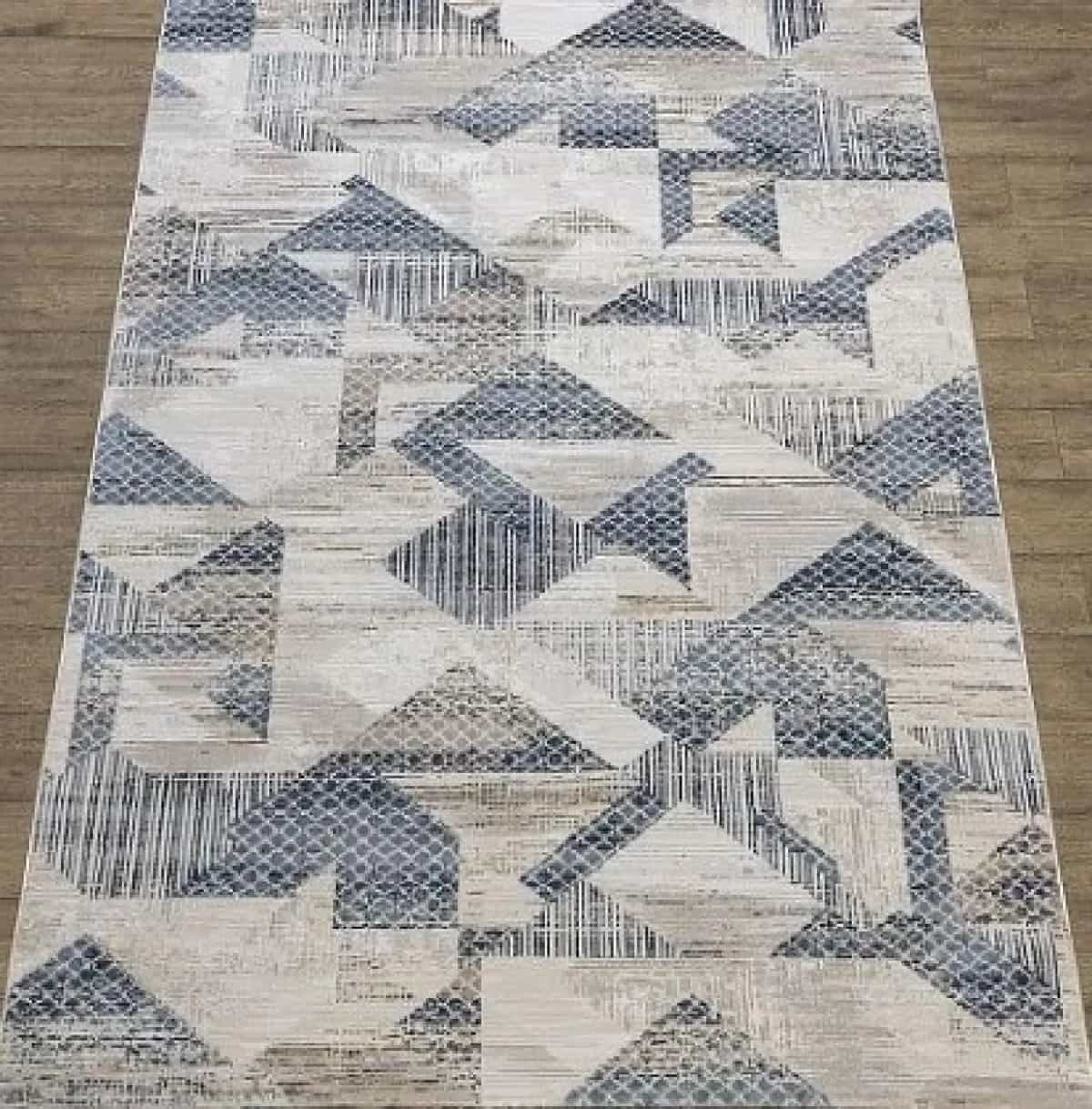 Ковер Турция Polo K712B CREAM / BLUE 1x2м