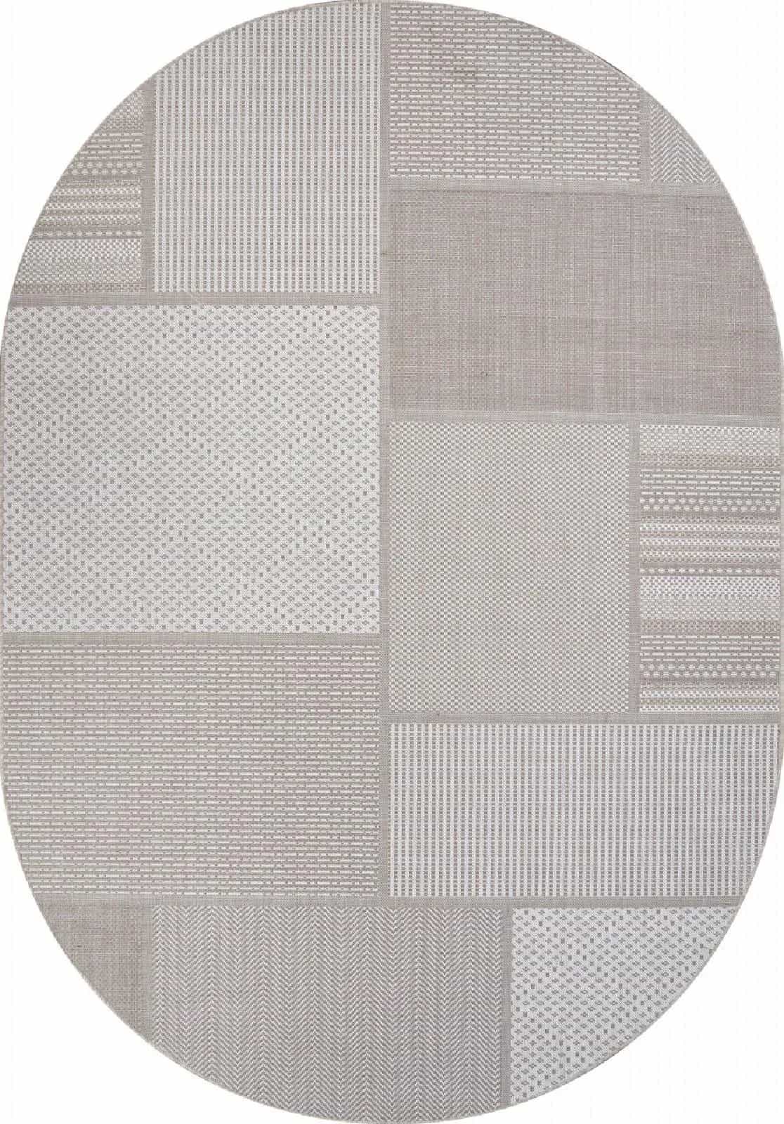 Ковер Ковер Современный MERINOS KAIR S139 BEIGE Овал Овал 1.6x2.3м