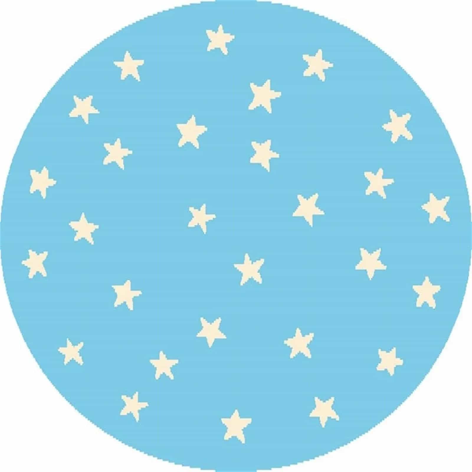 Ковер Agnella Funky Top starf blue круг Круг 0.8x0.8м