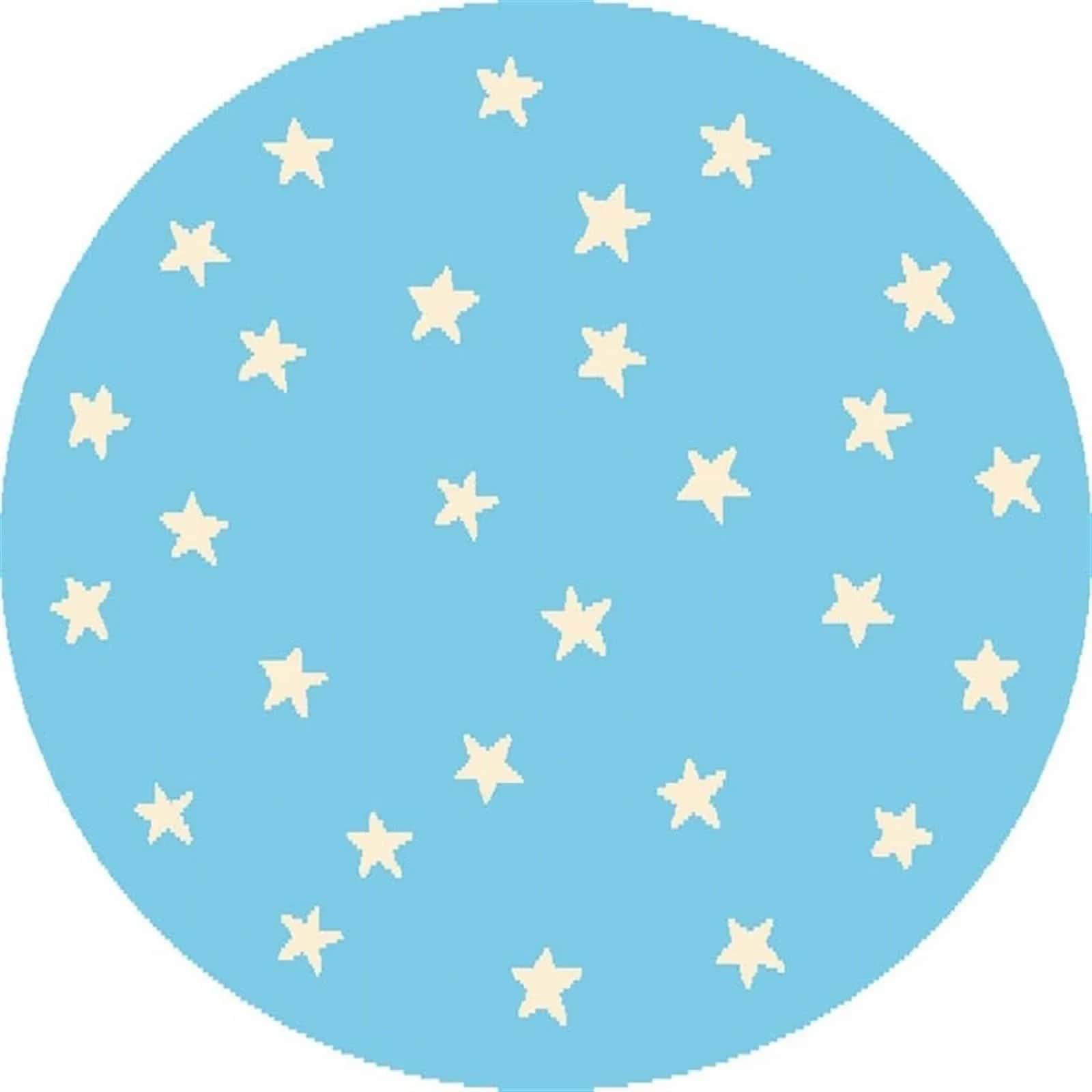 Ковер Agnella Funky Top starf blue круг Круг 0.8x0.8м