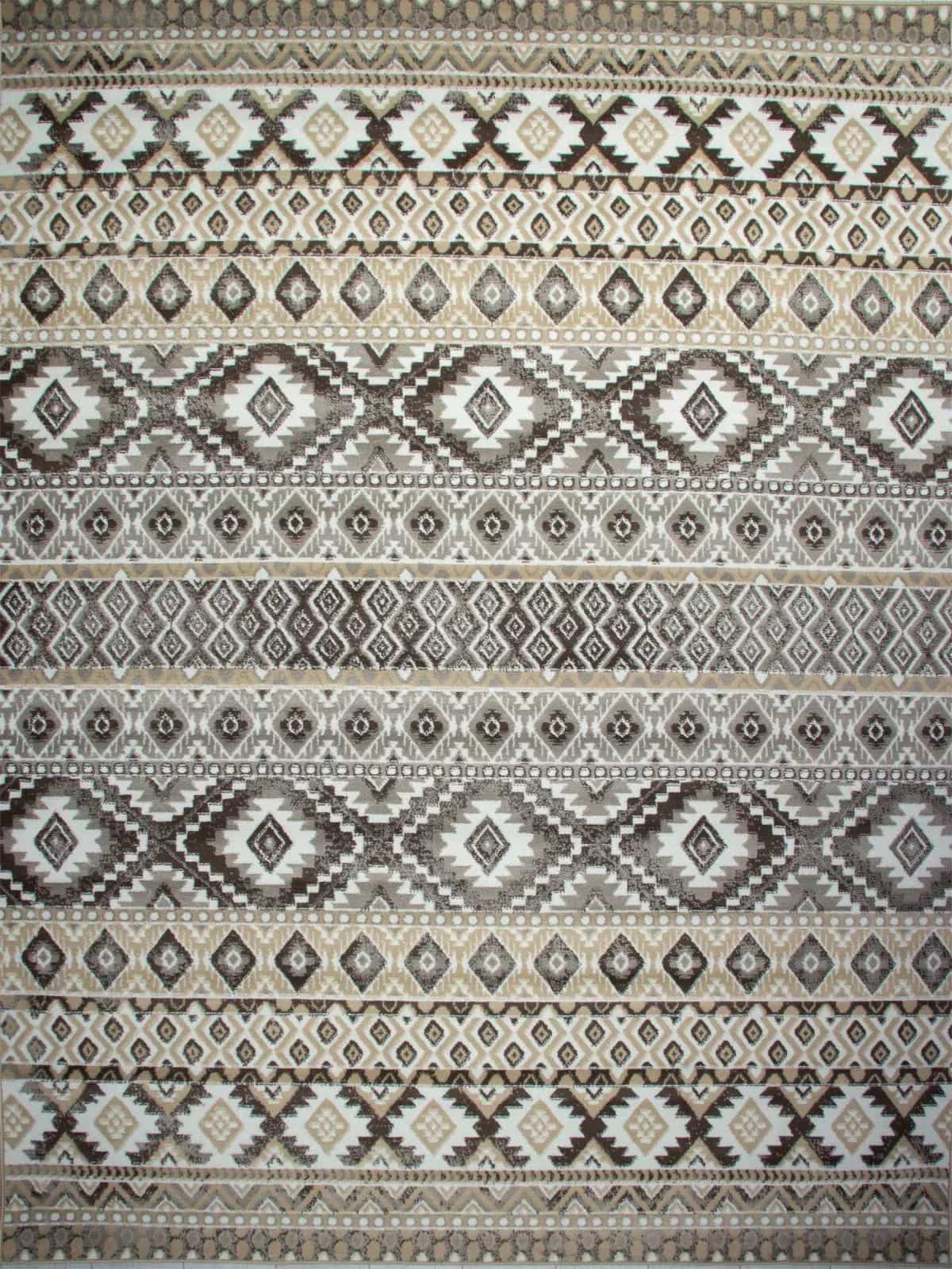 Ковер Ковер AIDIN CARPET PRAGA 06050A BROWN / TOZ GRI 1x2м