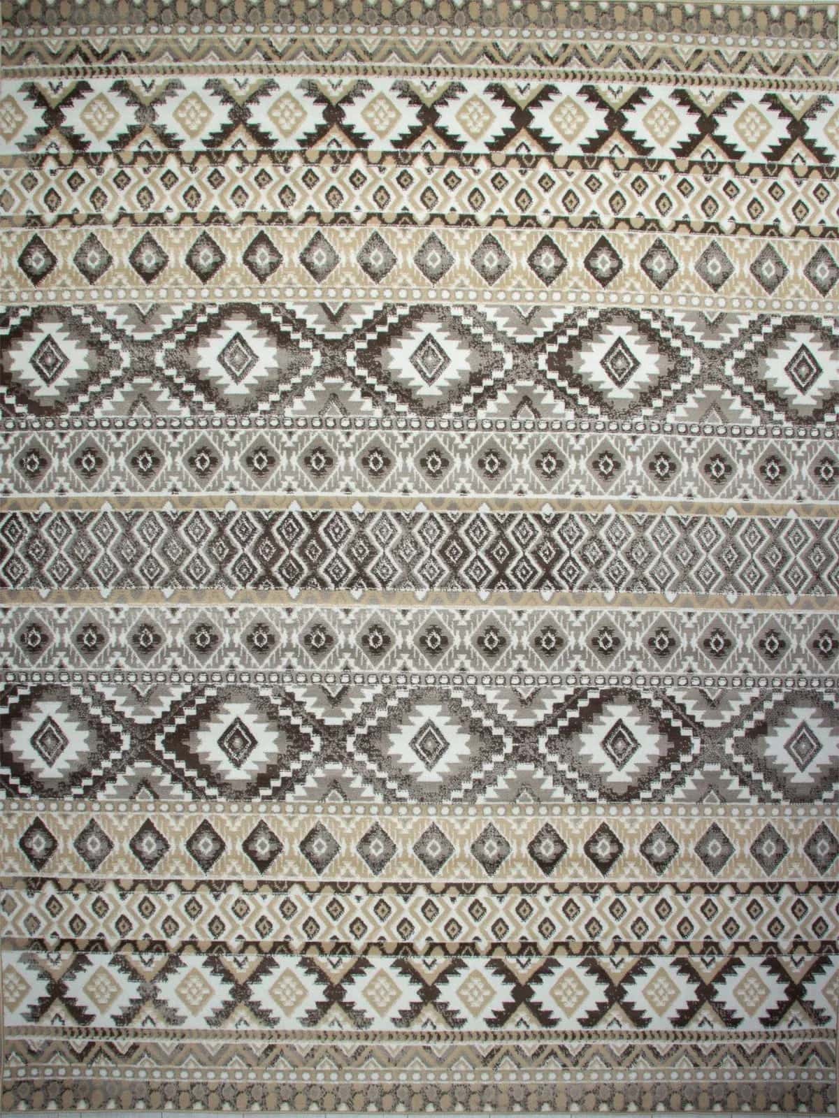 Ковер Ковер AIDIN CARPET PRAGA 06050A BROWN / TOZ GRI 1x2м