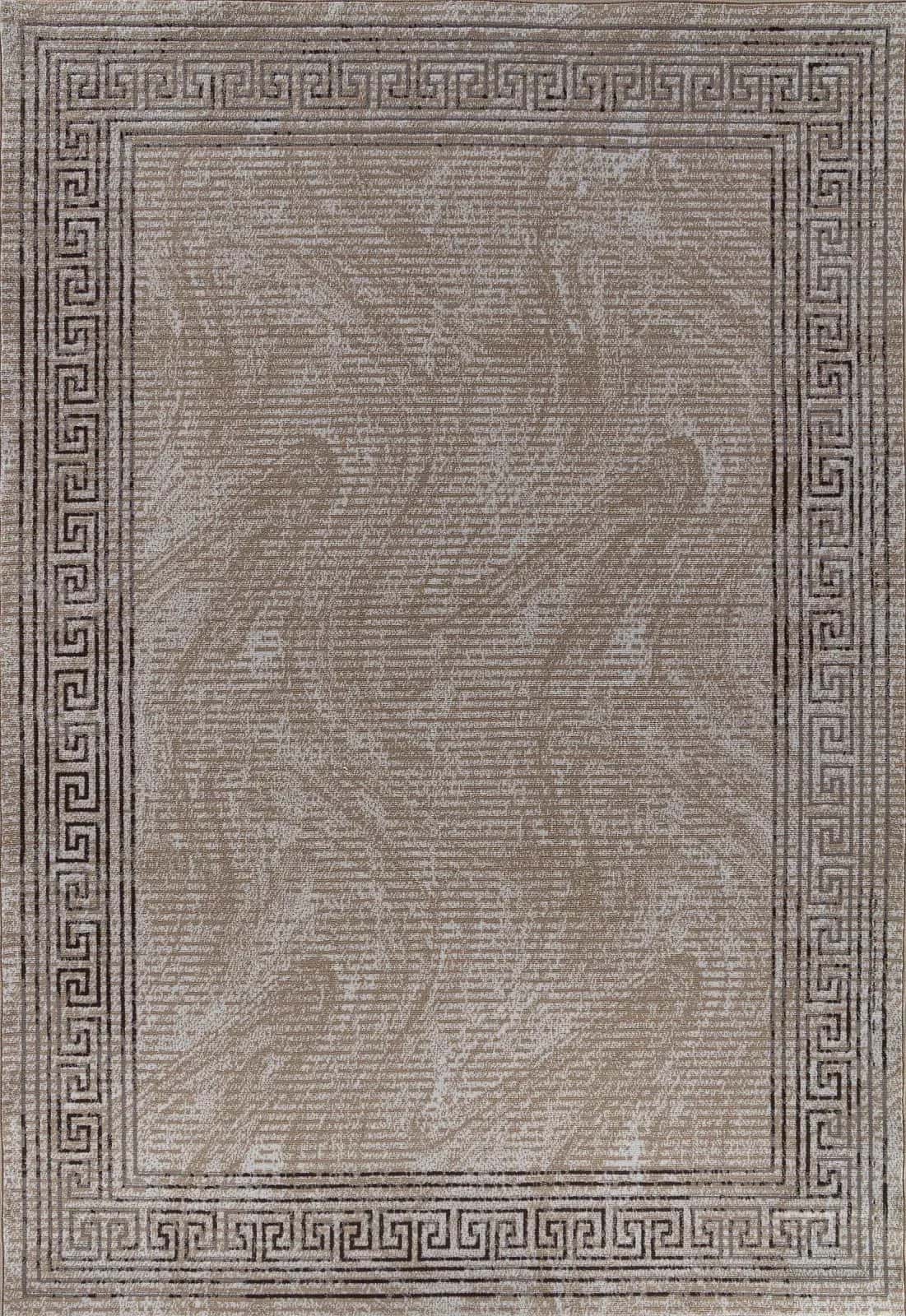 Ковер Ковер Современный AIDIN CARPET PRAGA 06022A TOZ GRI / KAHVE 1.5x2м