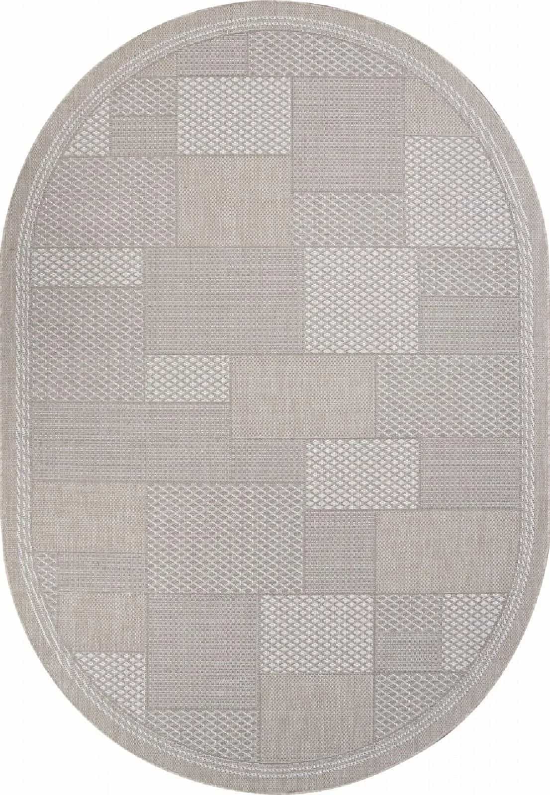 Ковер Ковер Современный MERINOS KAIR S148 BEIGE Овал Овал 1.6x2.3м