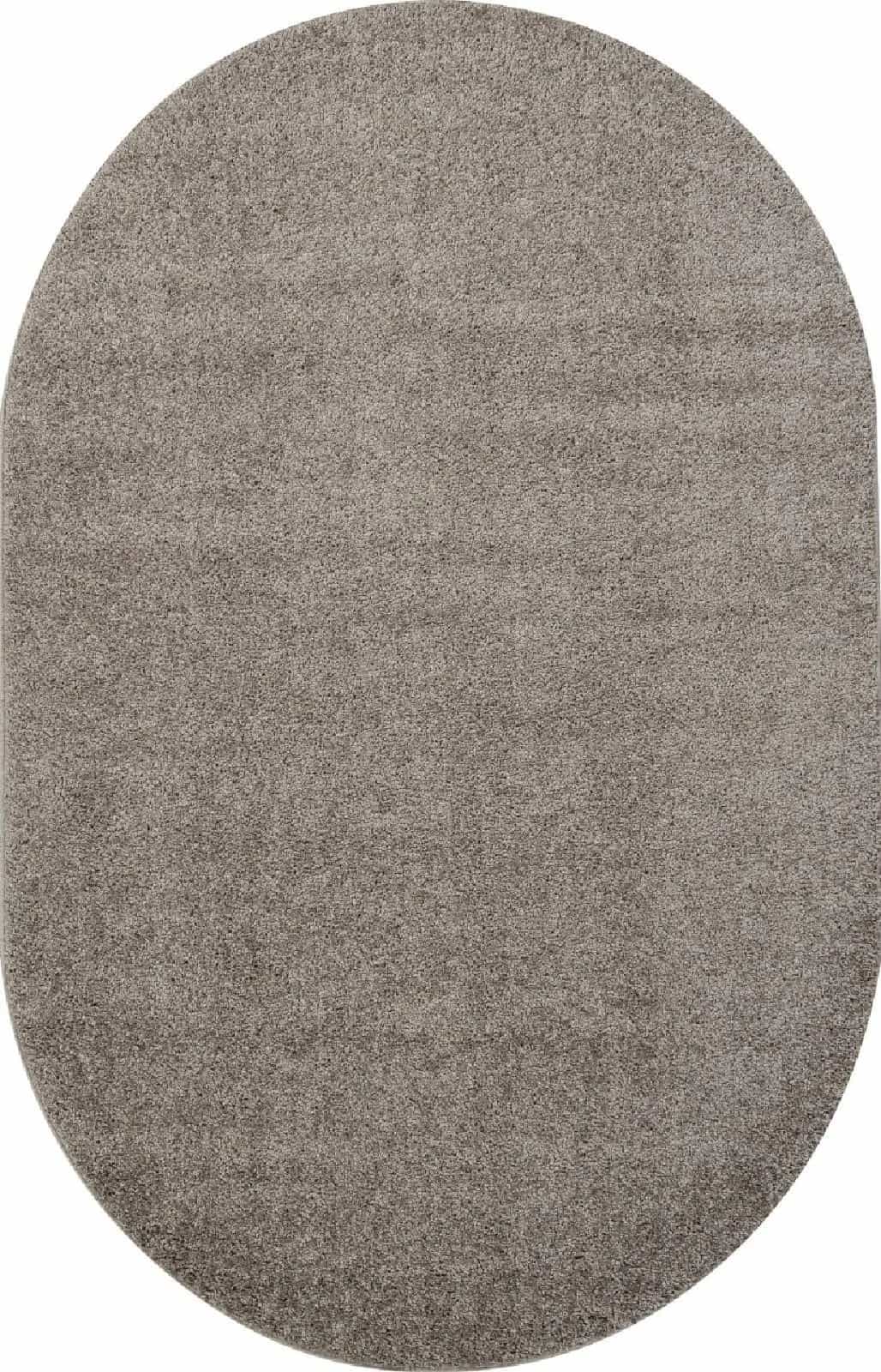 Ковер Ковер Однотонный MERINOS MAKAO s600 GRAY Овал Овал 2x3м