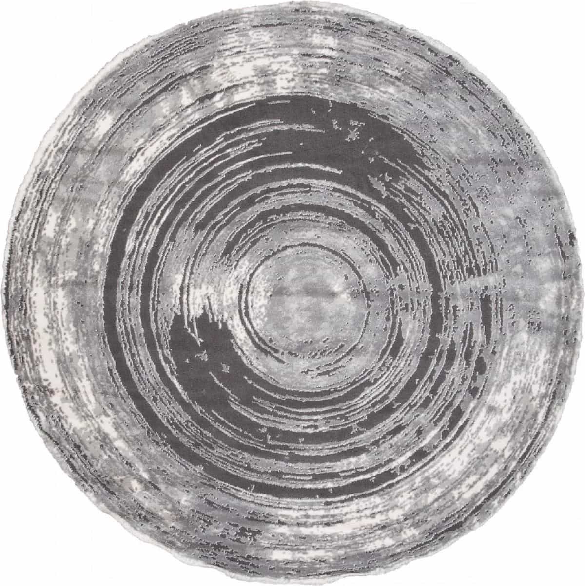 Ковер KARMEN HALI SAFIR 00843G GREY / GREY Круг Круг 1.95x1.95м