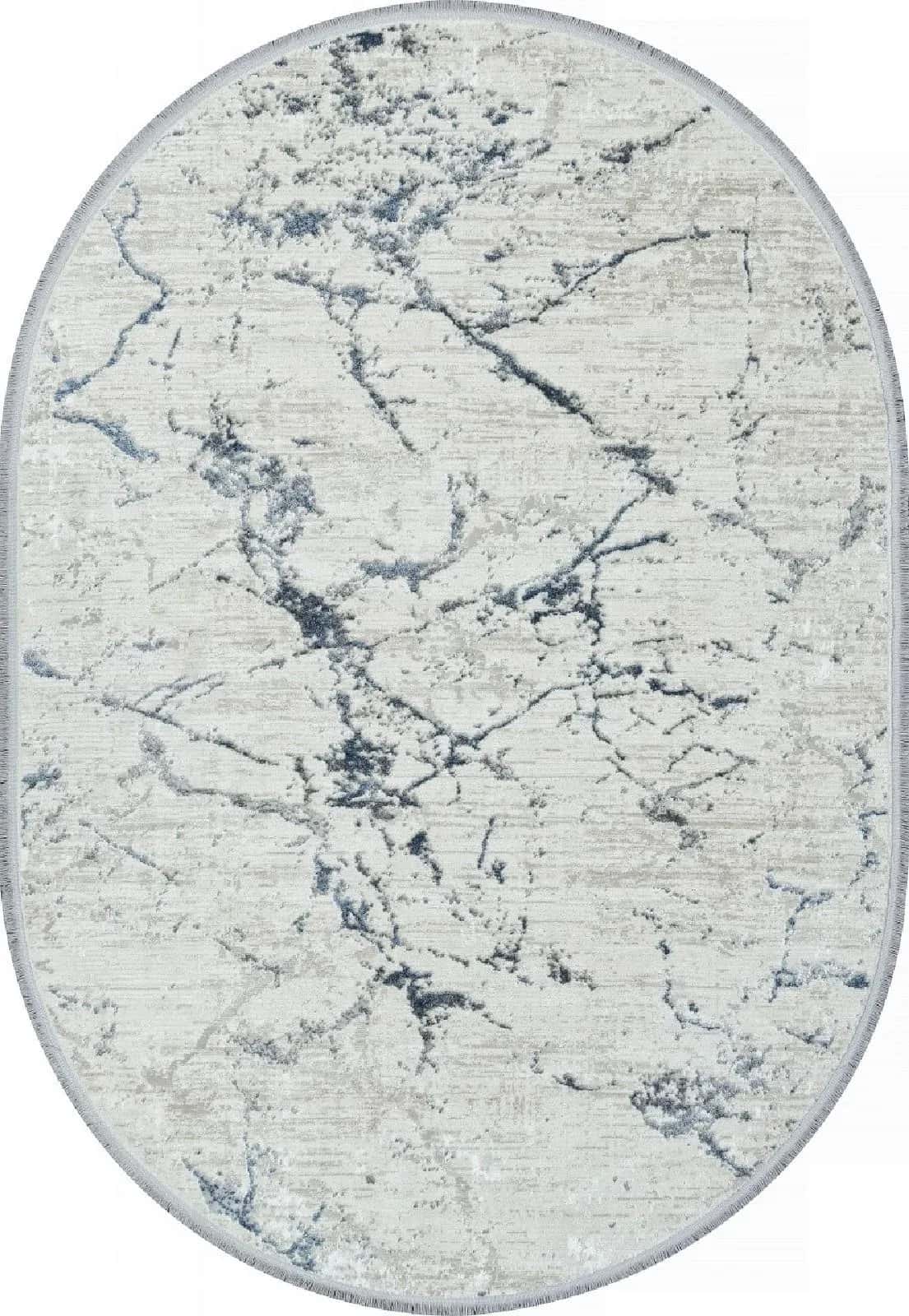Ковер DURKAR RUBI 26306Z CREAM / CREAM Овал Овал 1.6x2.3м