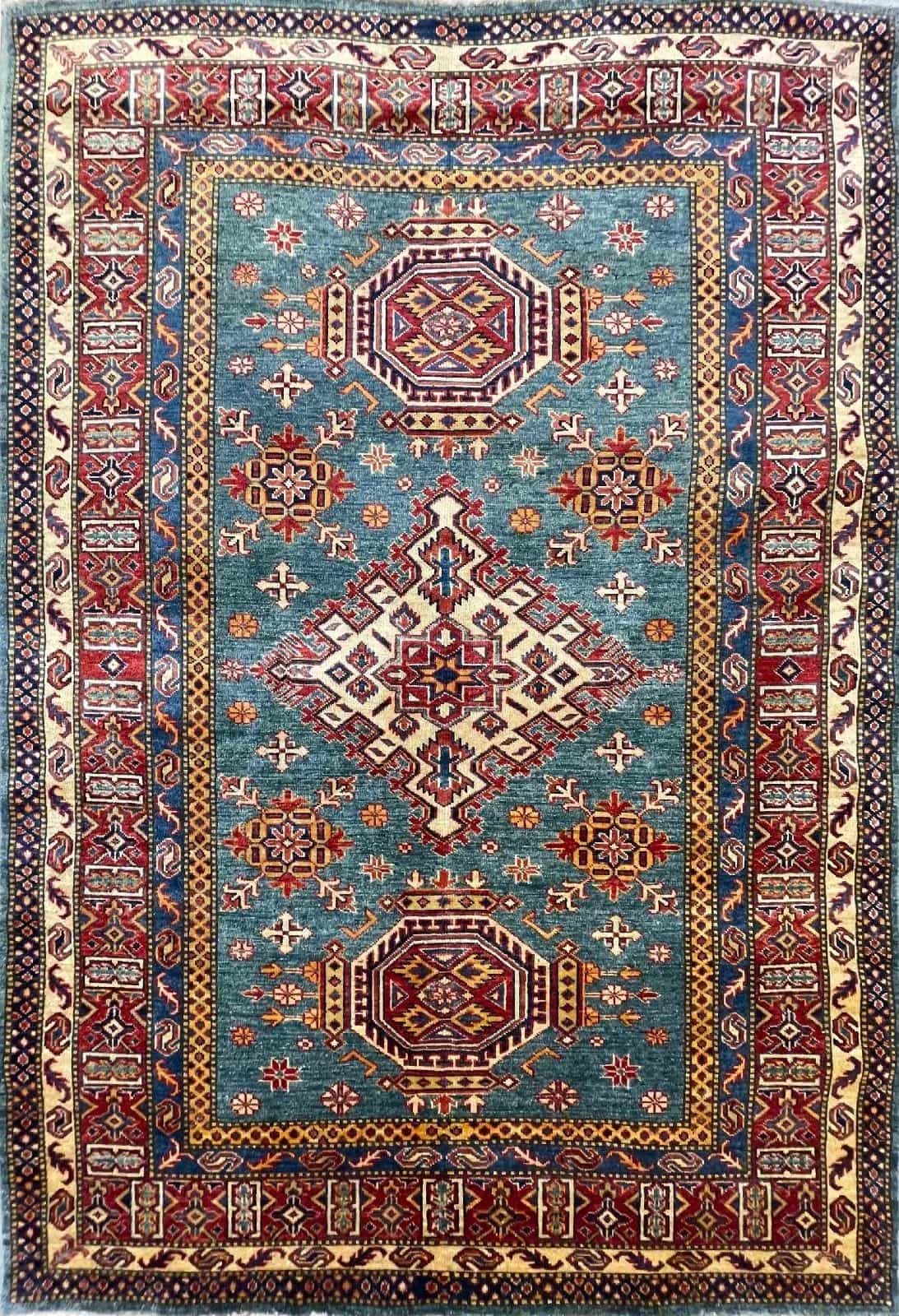 Шелковый Афганский ковер ручной работы 1.49x2.15м