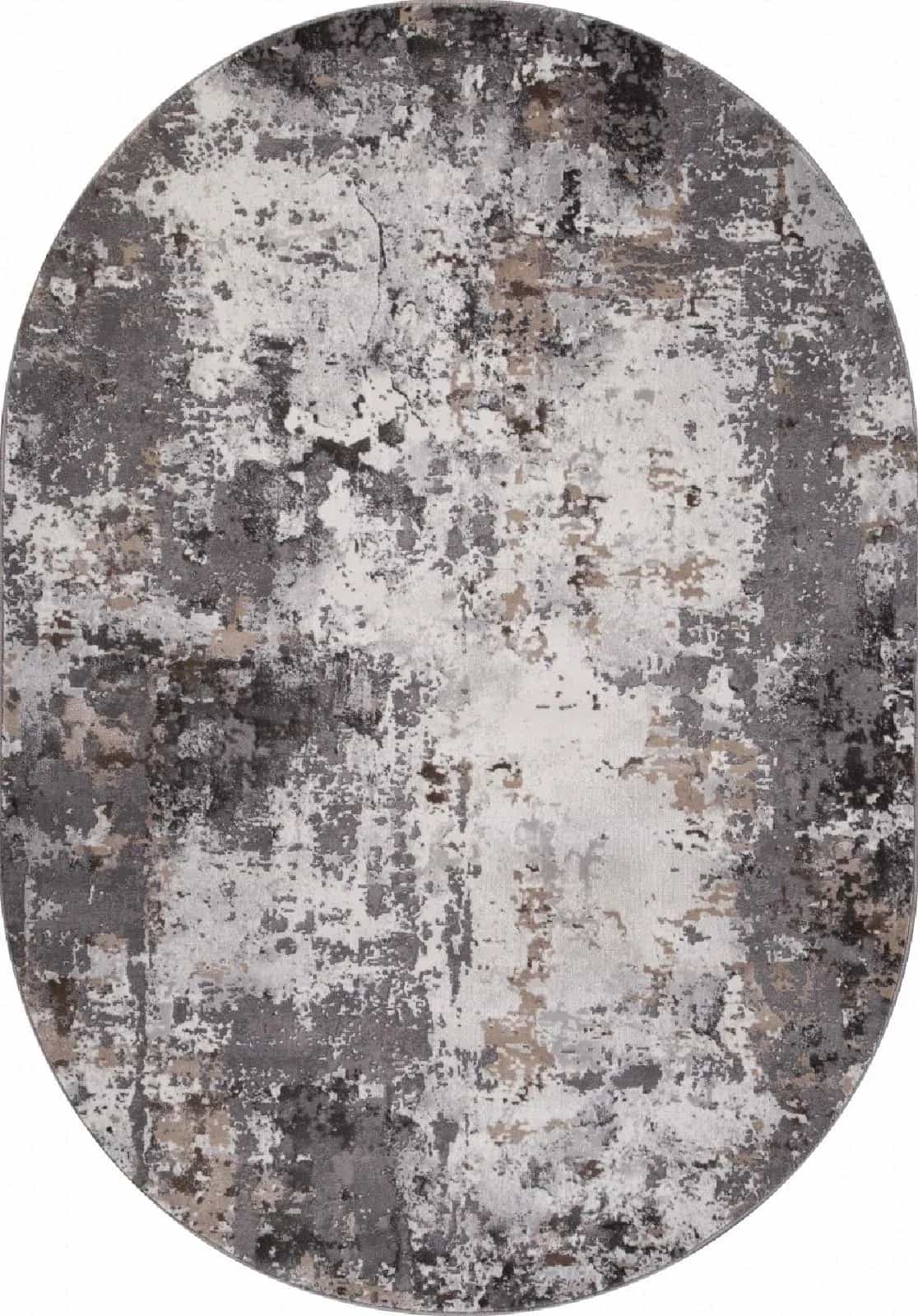 Ковер MERINOS GRAFF 3319 GRAY-BEIGE Овал Овал 2.4x3.4м