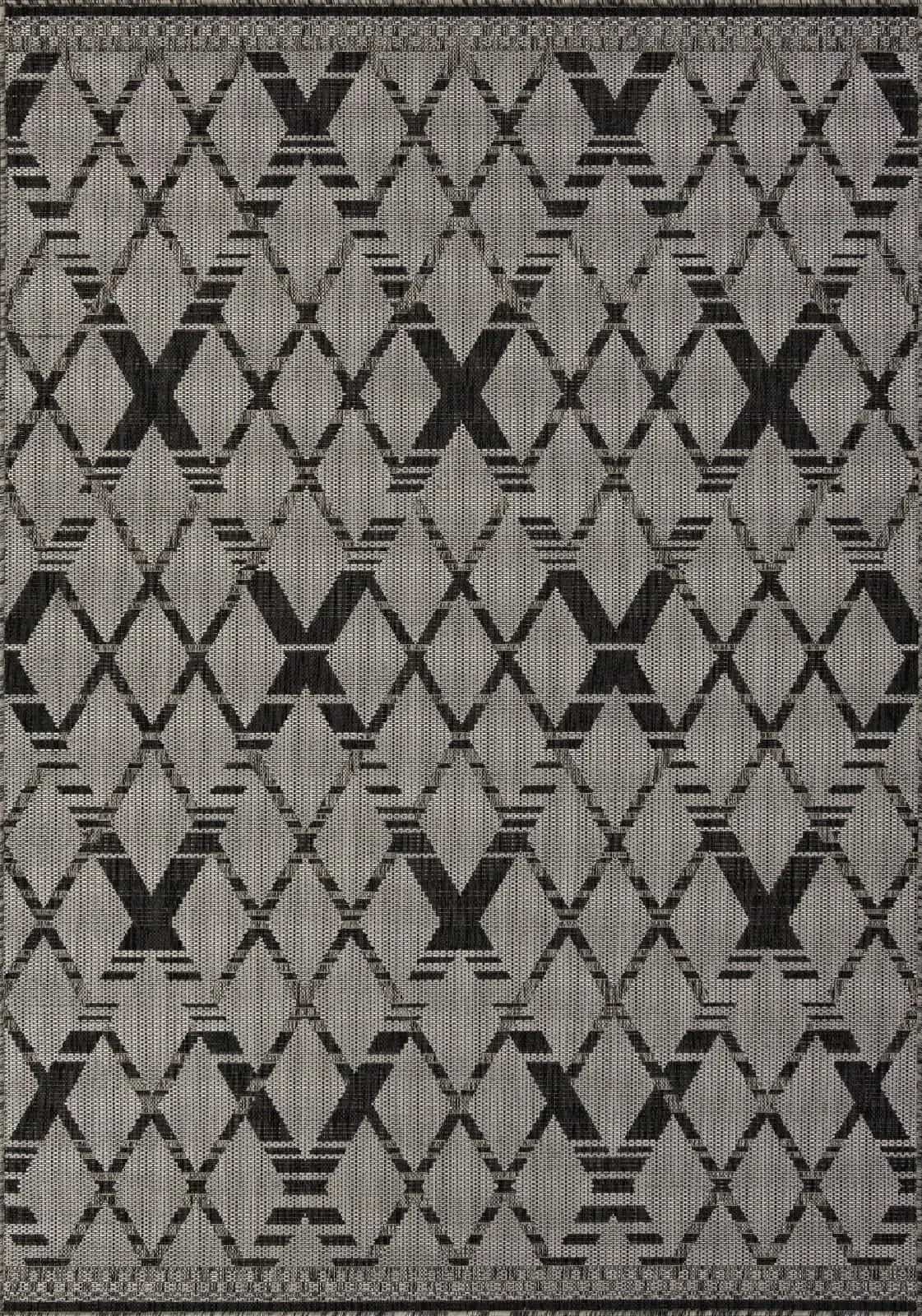 Ковер Ковер Современный MERINOS KAIR S135 BLACK-GRAY 2x3.9м