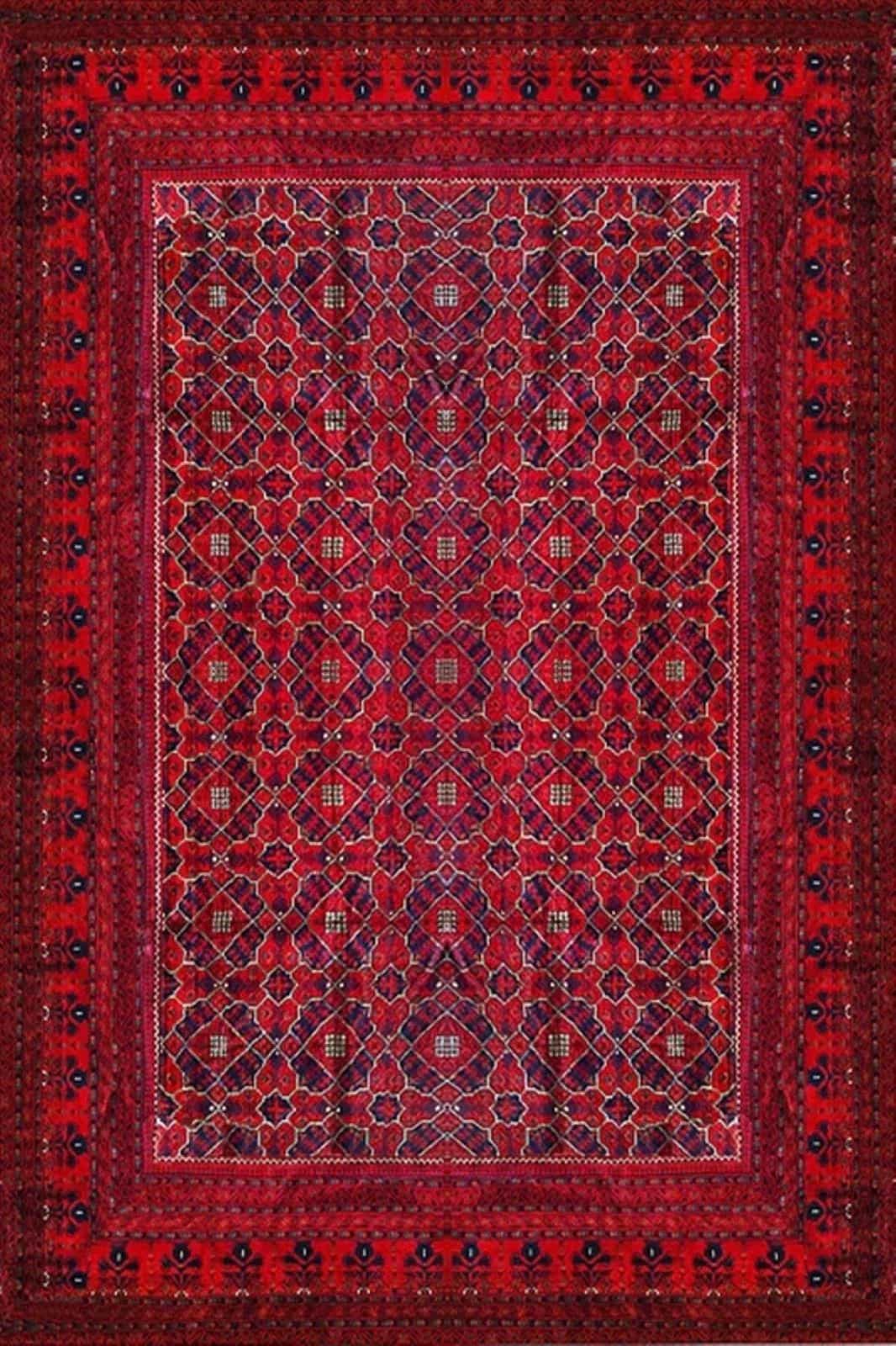 Афганский ковер ручной работы Белжик 3.96x5.8м