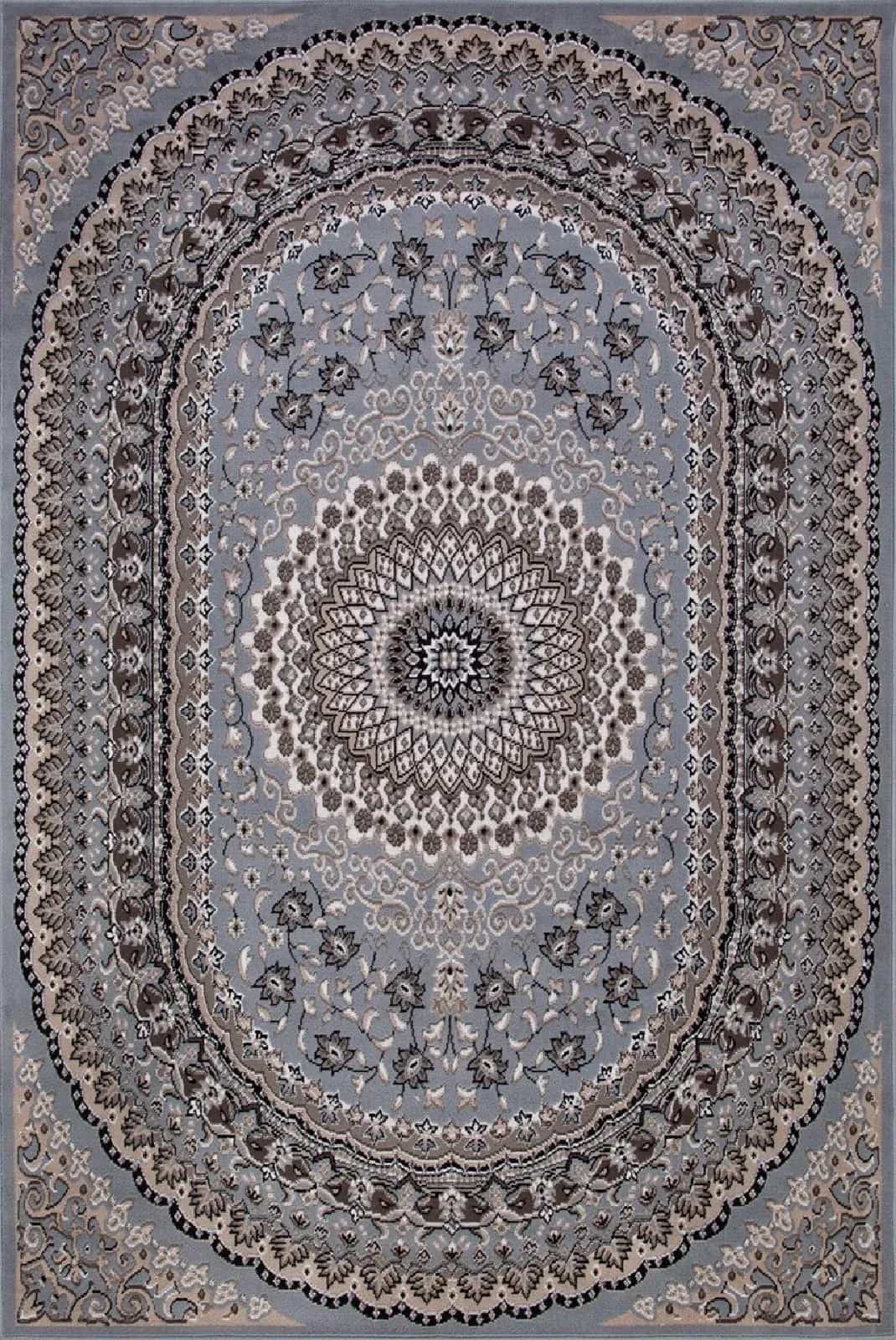 Ковер MERINOS SIERRA D504 BLUE-BROWN 2 1.5x3м