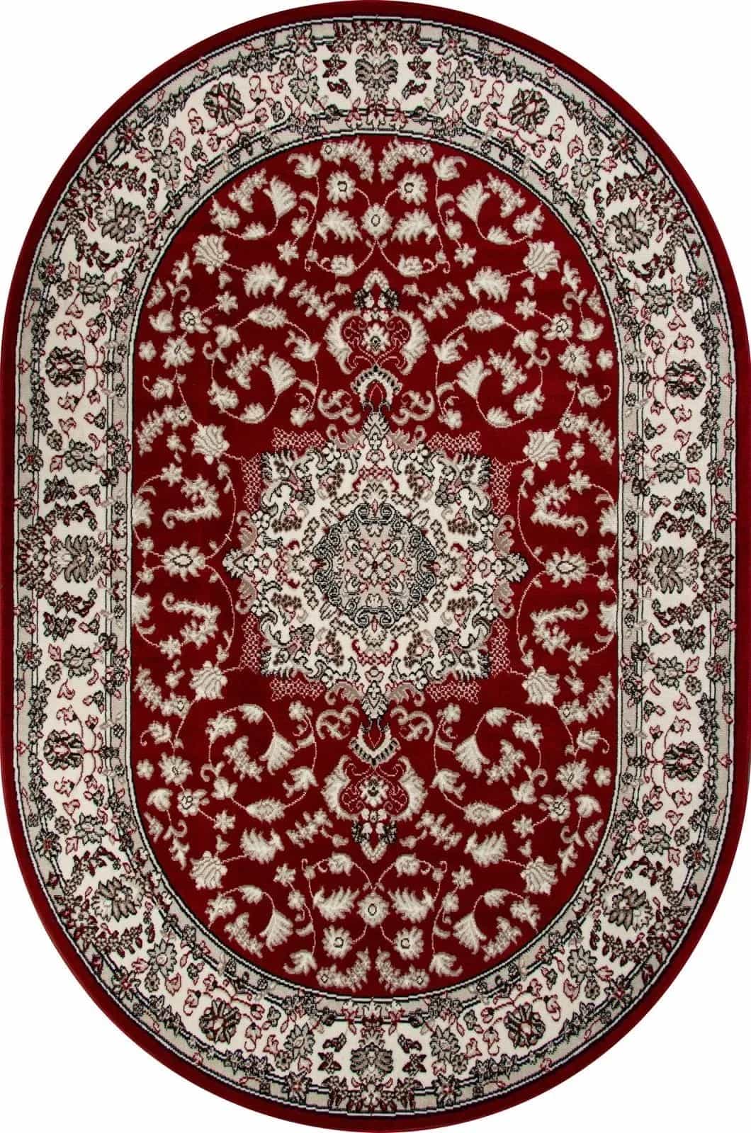 Ковер Ковер Классический MERINOS GAVANA d412 RED Овал 2.5x4м