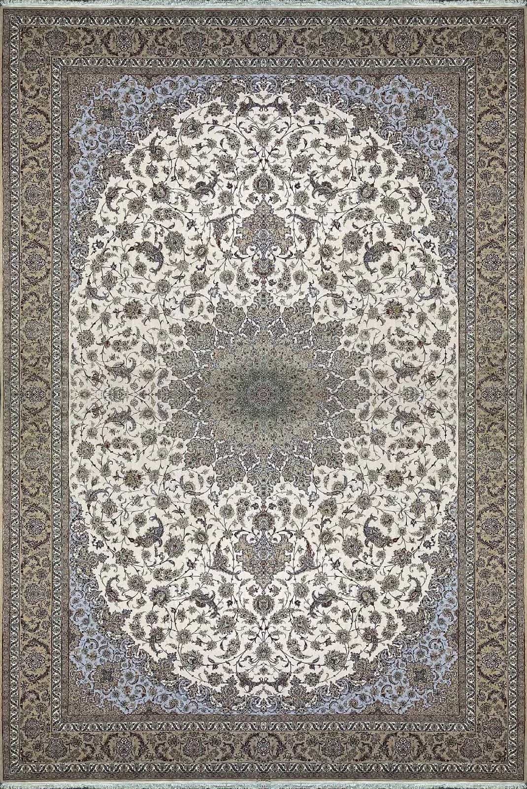 Иранский ковер ручной работы из шелка и шерсти 4.99x8.06м