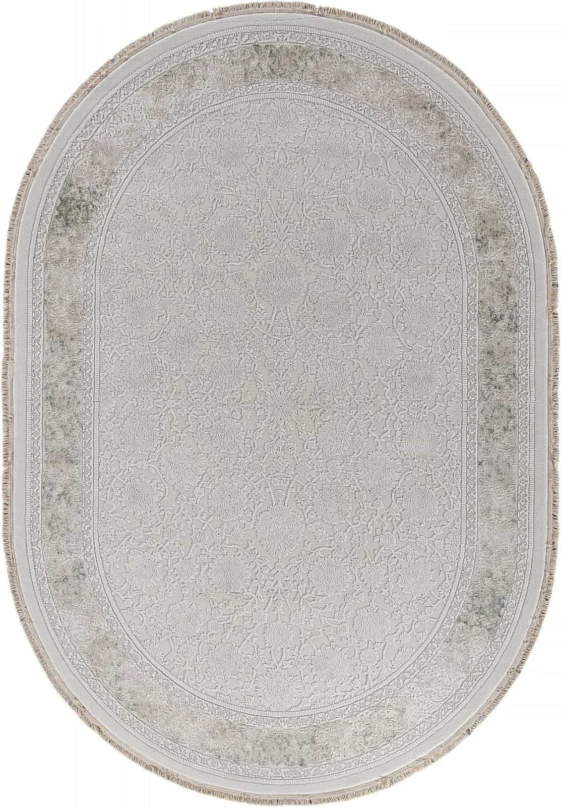 Ковер Ковер Классический DURKAR Jasmine 35897Y CREAM / CREAM Овал Овал 1x2м