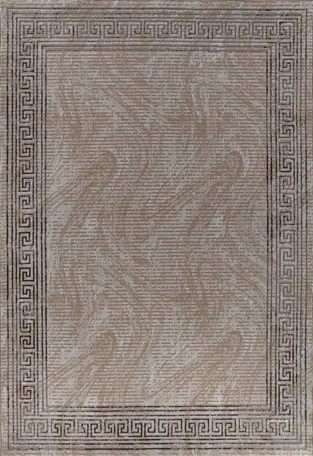 Ковер Ковер Современный AIDIN CARPET PRAGA 06022A TOZ GRI / BROWN 1x2м