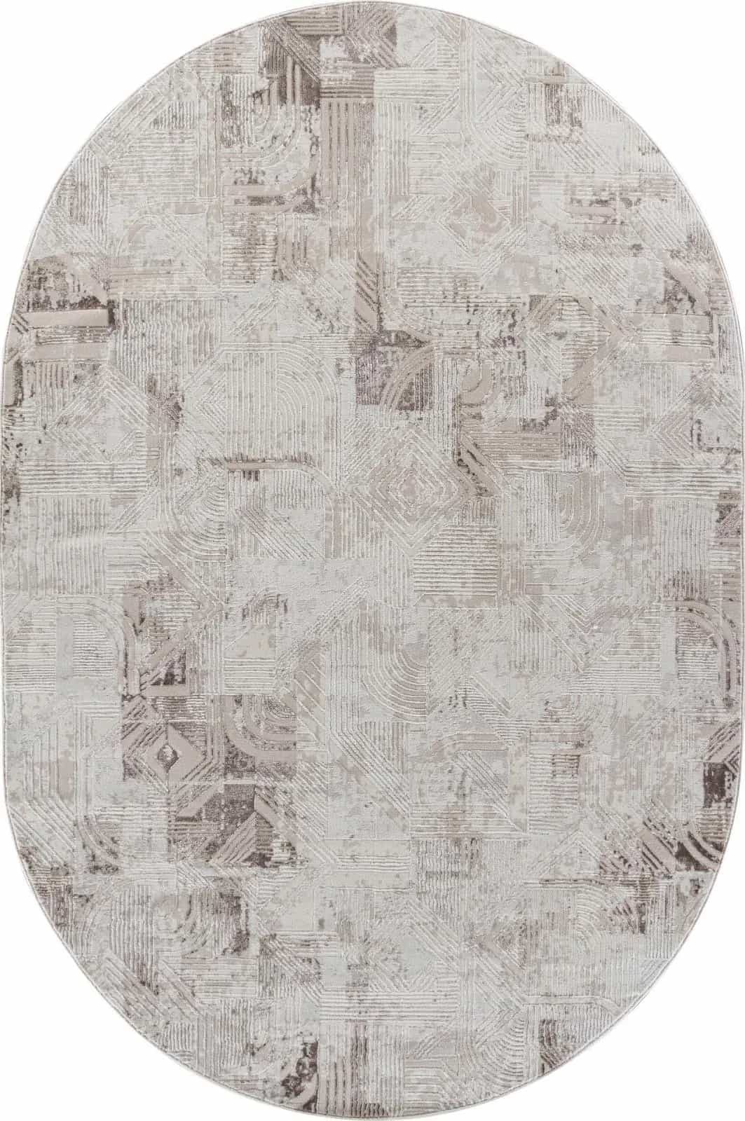 Ковер Ковер Современный DORUK MEXX MX017 BEIGE Овал 2.4x3.4м