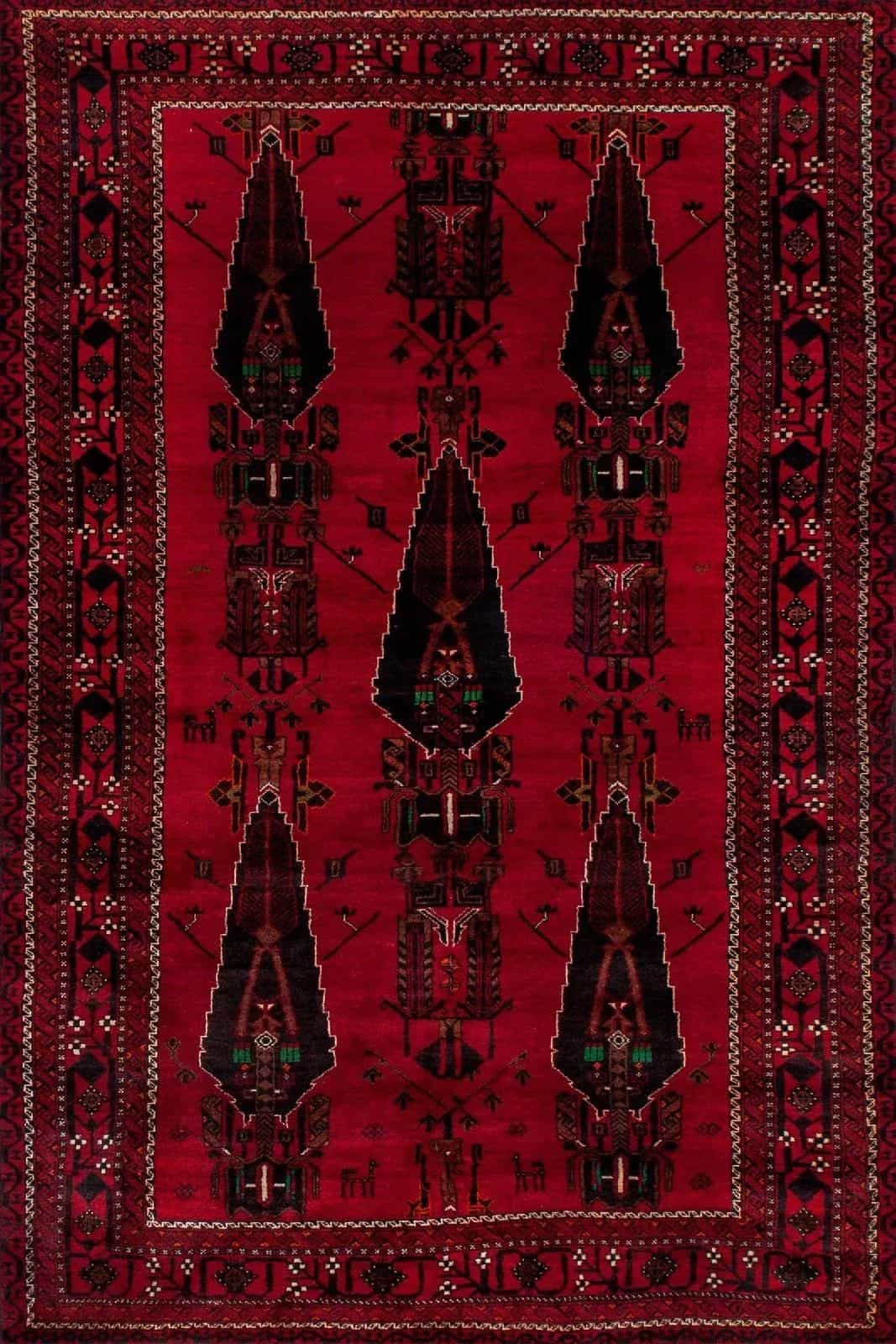 Иранский ковер ручной работы Биджар 1.36x2.64м