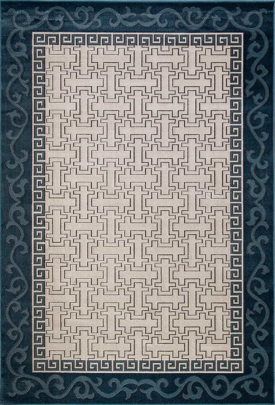 Ковер MERINOS SERENITY D781 CREAM-BLUE 2.4x3.4м
