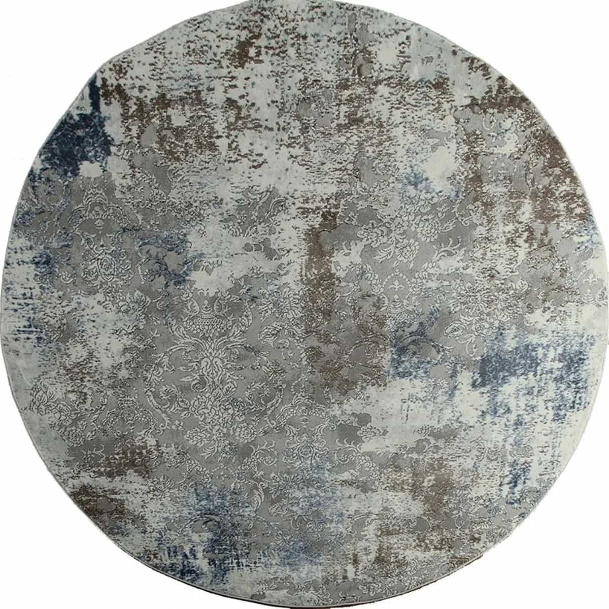 Ковер KARMEN HALI ARMINA 03853A BLUE / BLUE Круг Круг 2x2м