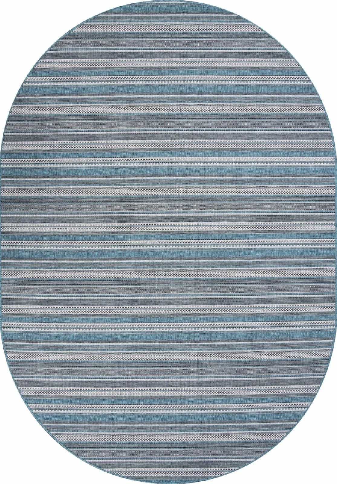 Ковер Ковер Современный MERINOS KAIR S146 BLUE Овал Овал 2x2.9м