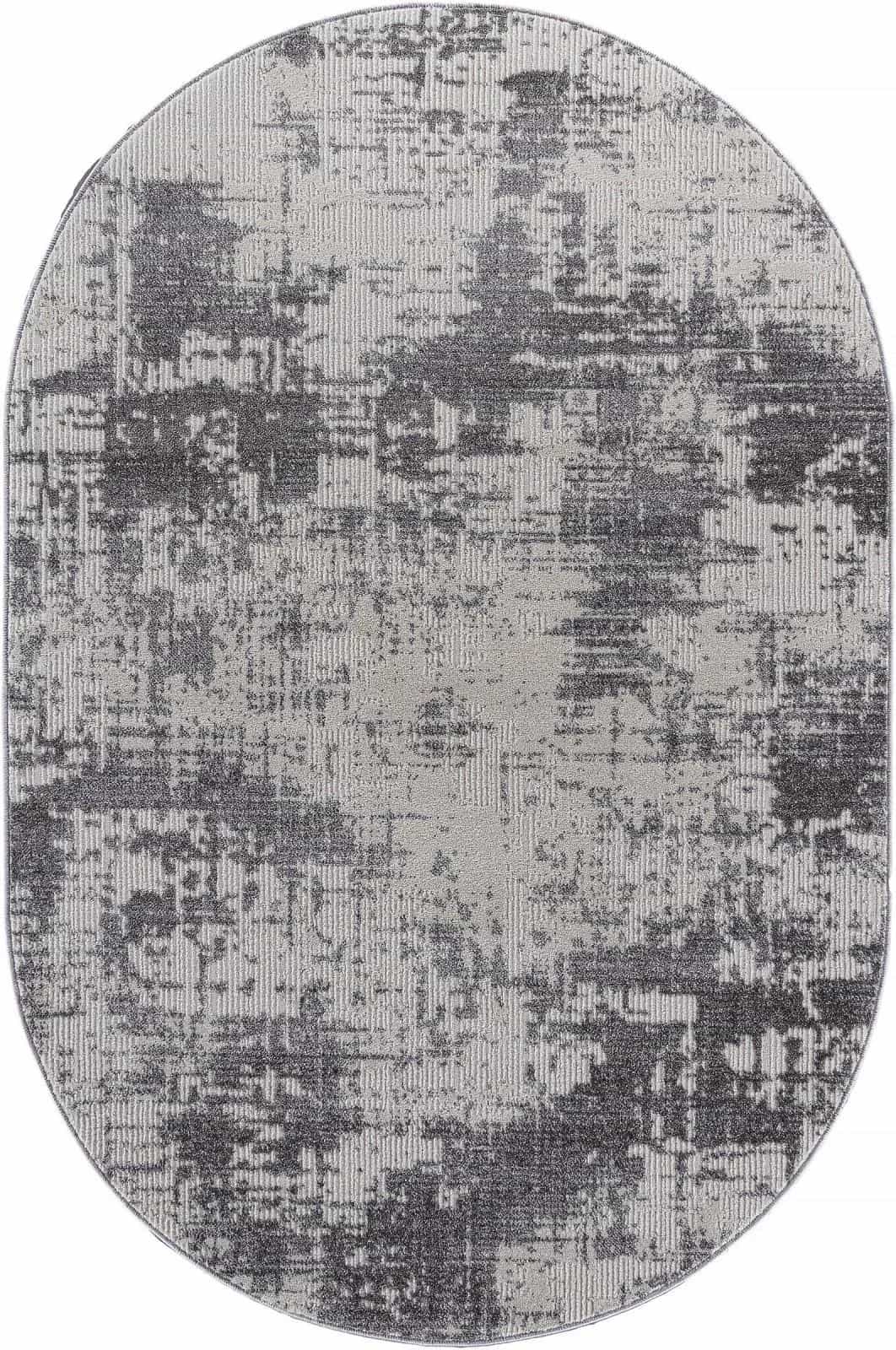 Ковер Ковер Современный MERINOS NATUREL F230 GRAY Овал 2.5x4м