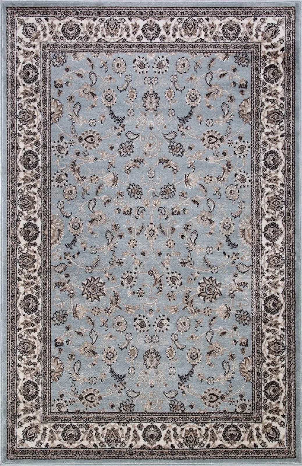 Ковер Merinos Valencia Deluxe d251 l.blue-brown 1.5x2.3м