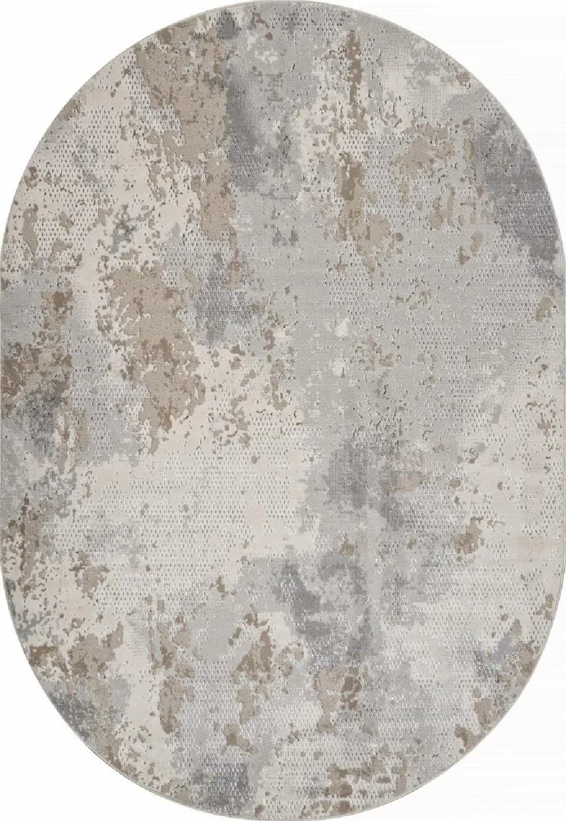 Ковер MERINOS LIMAN F171 CREAM-GREEN Овал Овал 0.8x1.5м