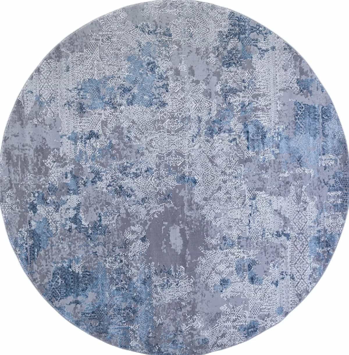 Ковер KARMEN HALI ARMINA 03851A BLUE / BLUE Круг Круг 2.4x2.4м