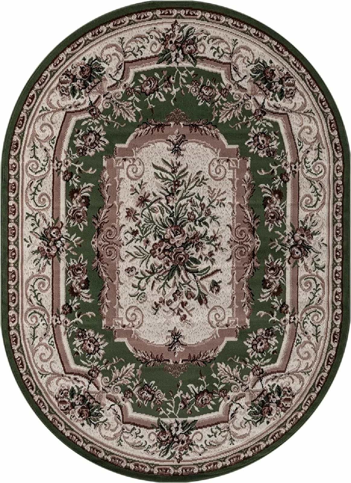 Ковер MERINOS GAVANA 5439 GREEN Овал Овал 3x4м
