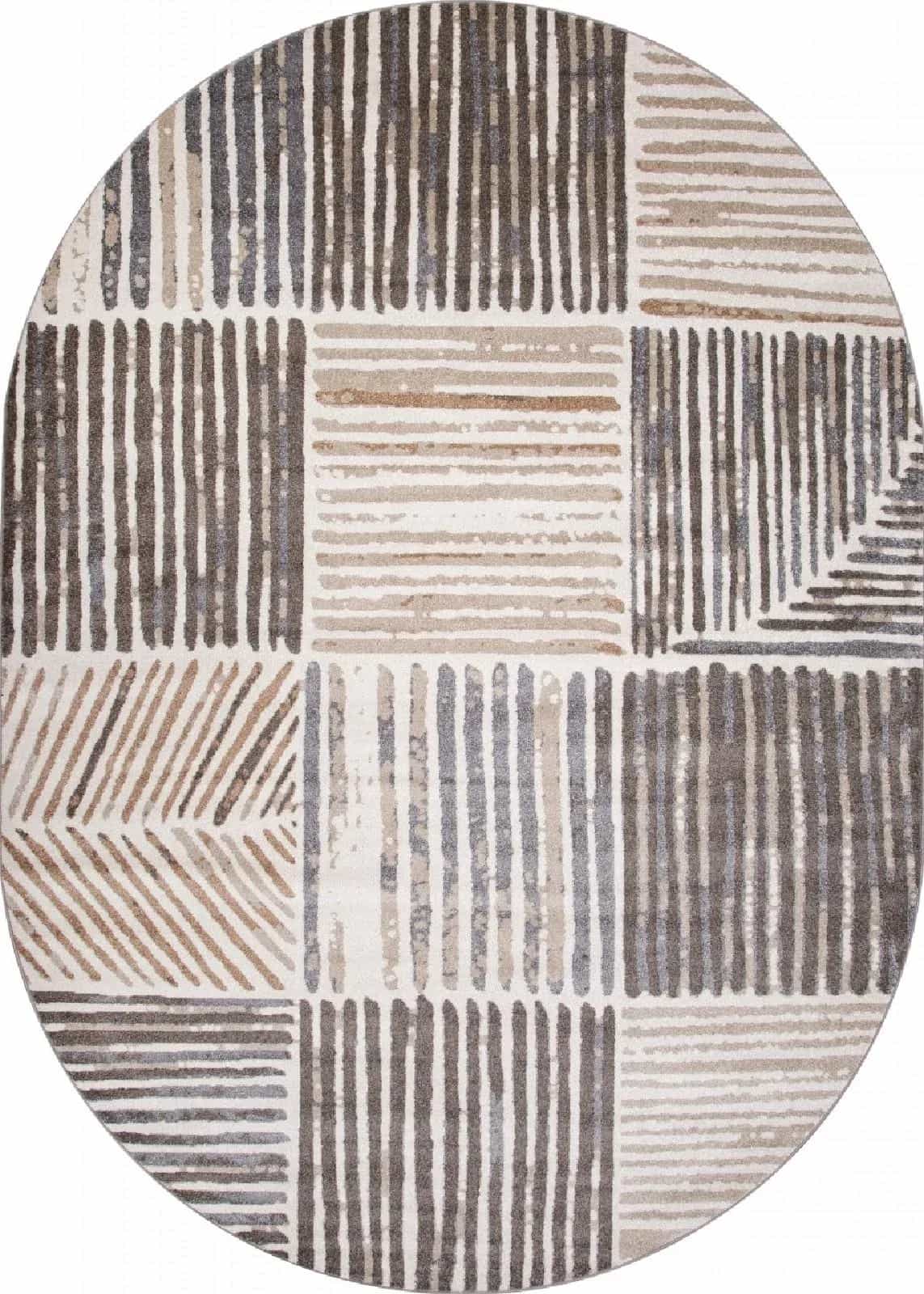 Ковер MERINOS TORNADO F043 BEIGE Овал Овал 1x2м