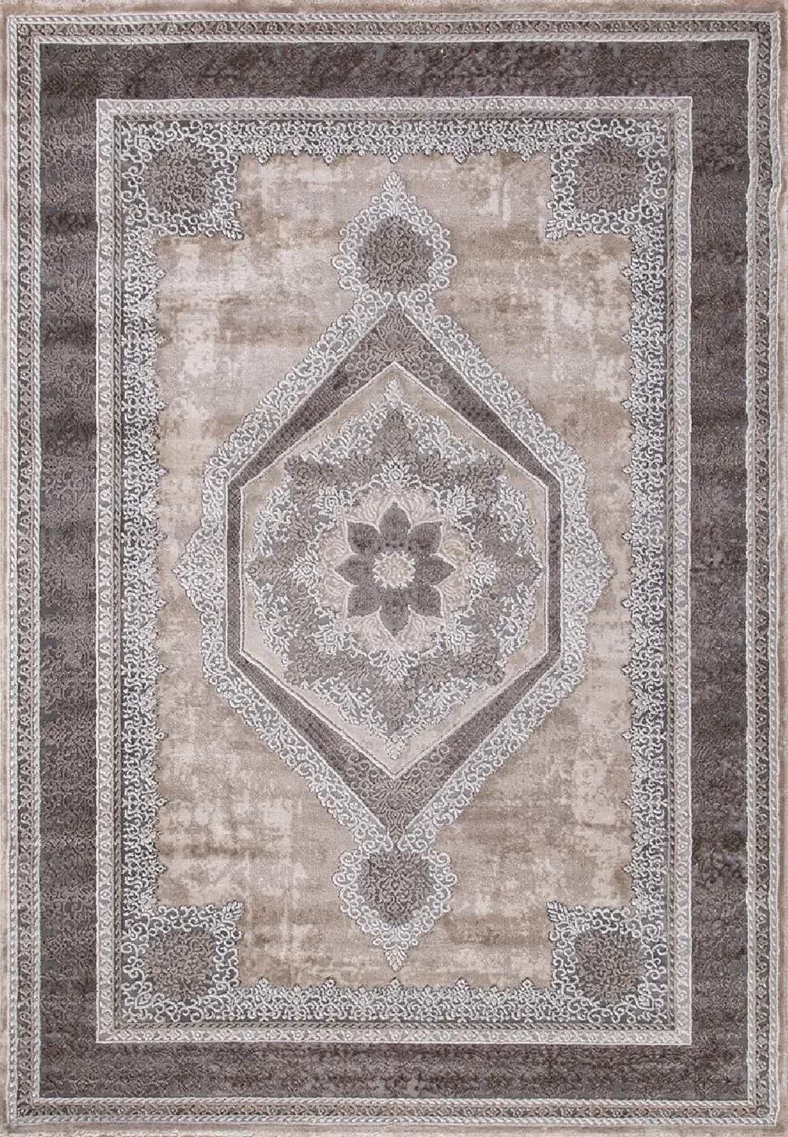 Ковер KARMEN HALI ARMINA 04037C GREY / BROWN 2.4x3.4м