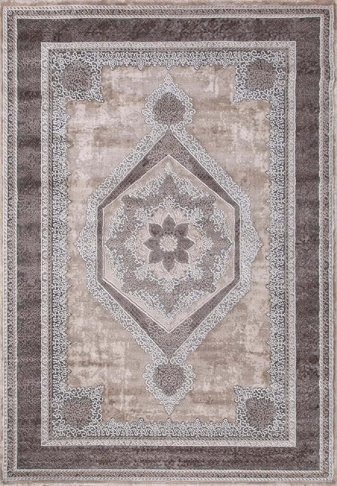 Ковер KARMEN HALI ARMINA 04037C GREY / BROWN 2.4x5м