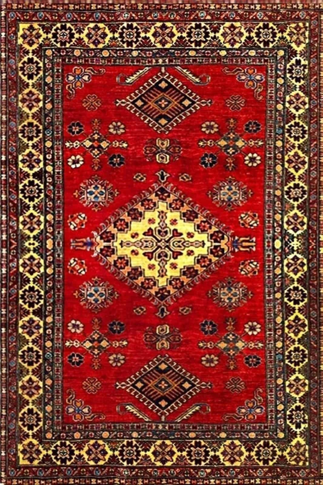 Афганский ковер ручной работы Казах 1.63x1.96м