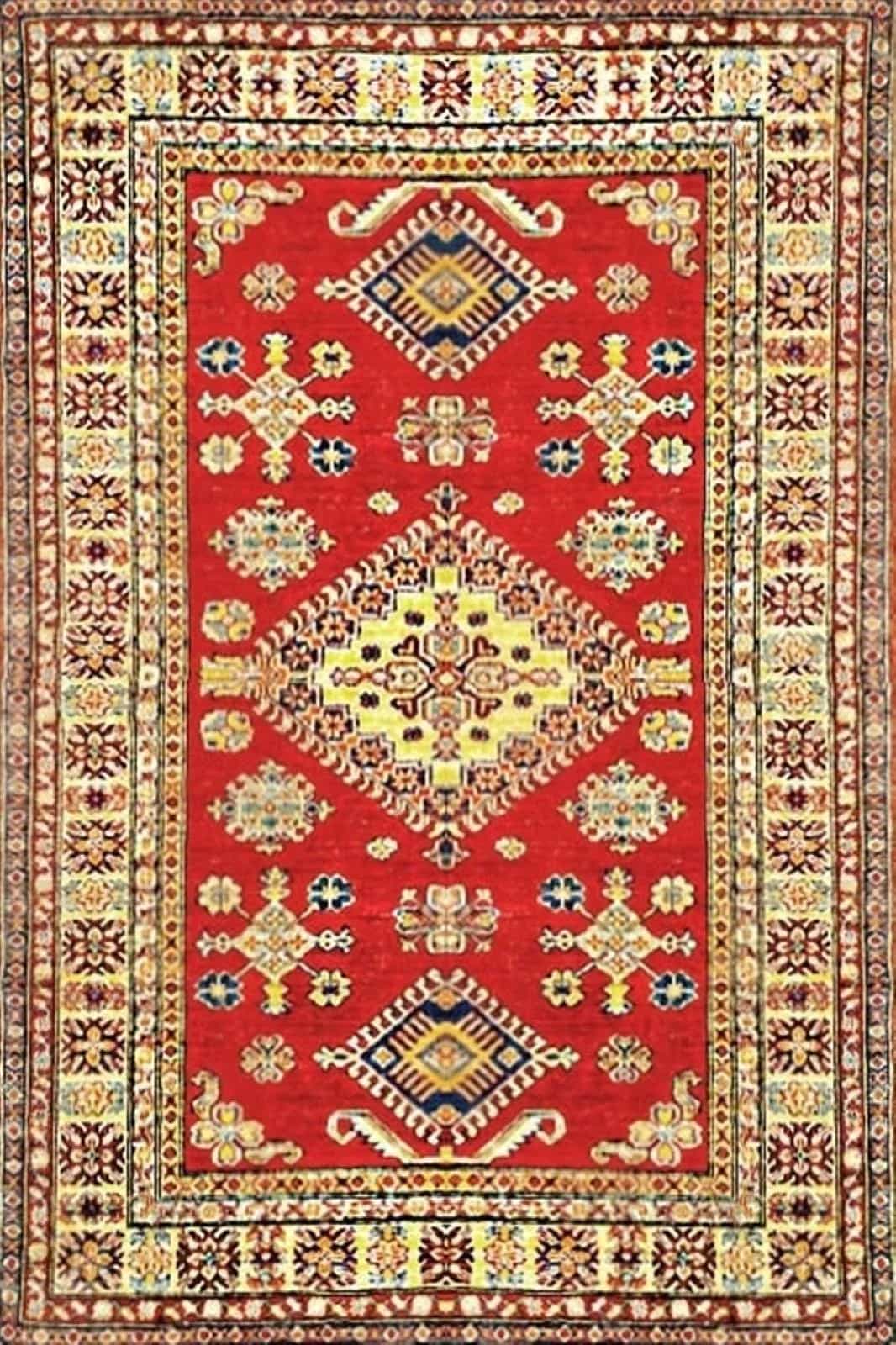 Афганский ковер ручной работы Казах 1.48x1.94м