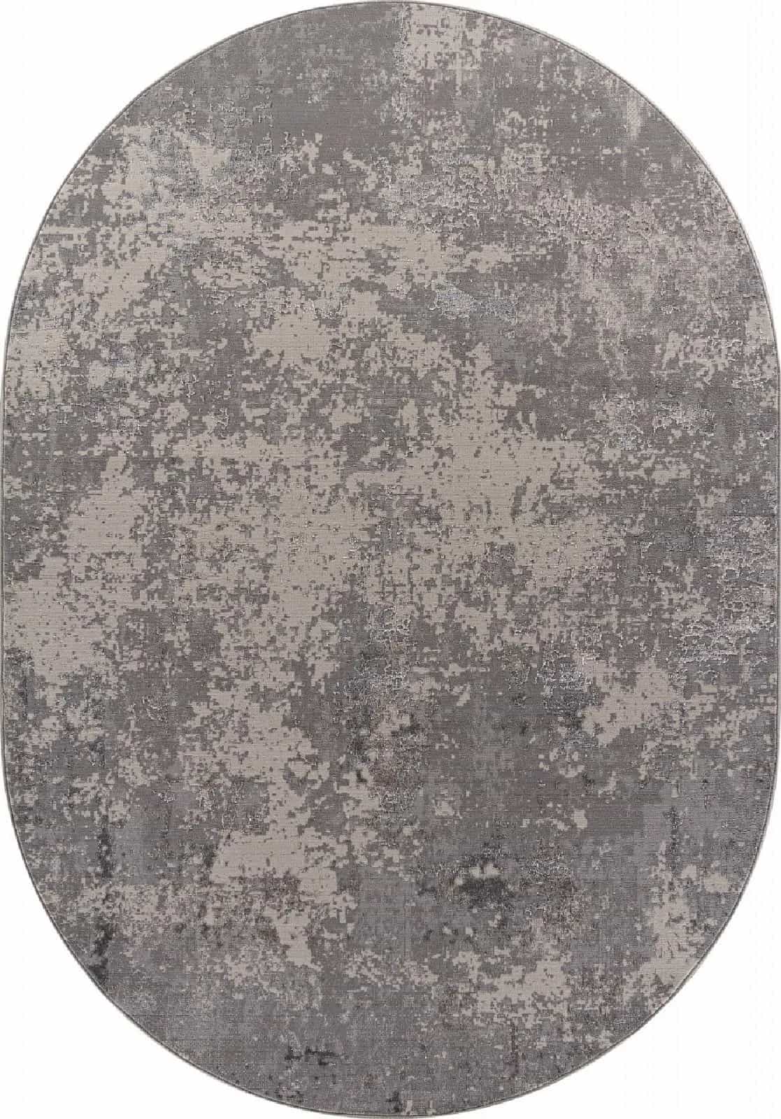 Ковер Ковер MERINOS LIMAN F477 GRAY-BEIGE Овал Овал 1.6x3м