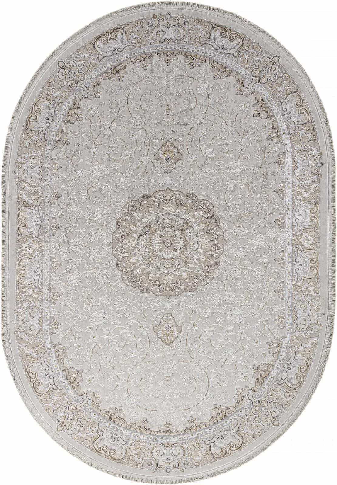 Ковер Ковер Классический ARDA ZARINA M107A CREAM / CREAM Овал 2x2.9м