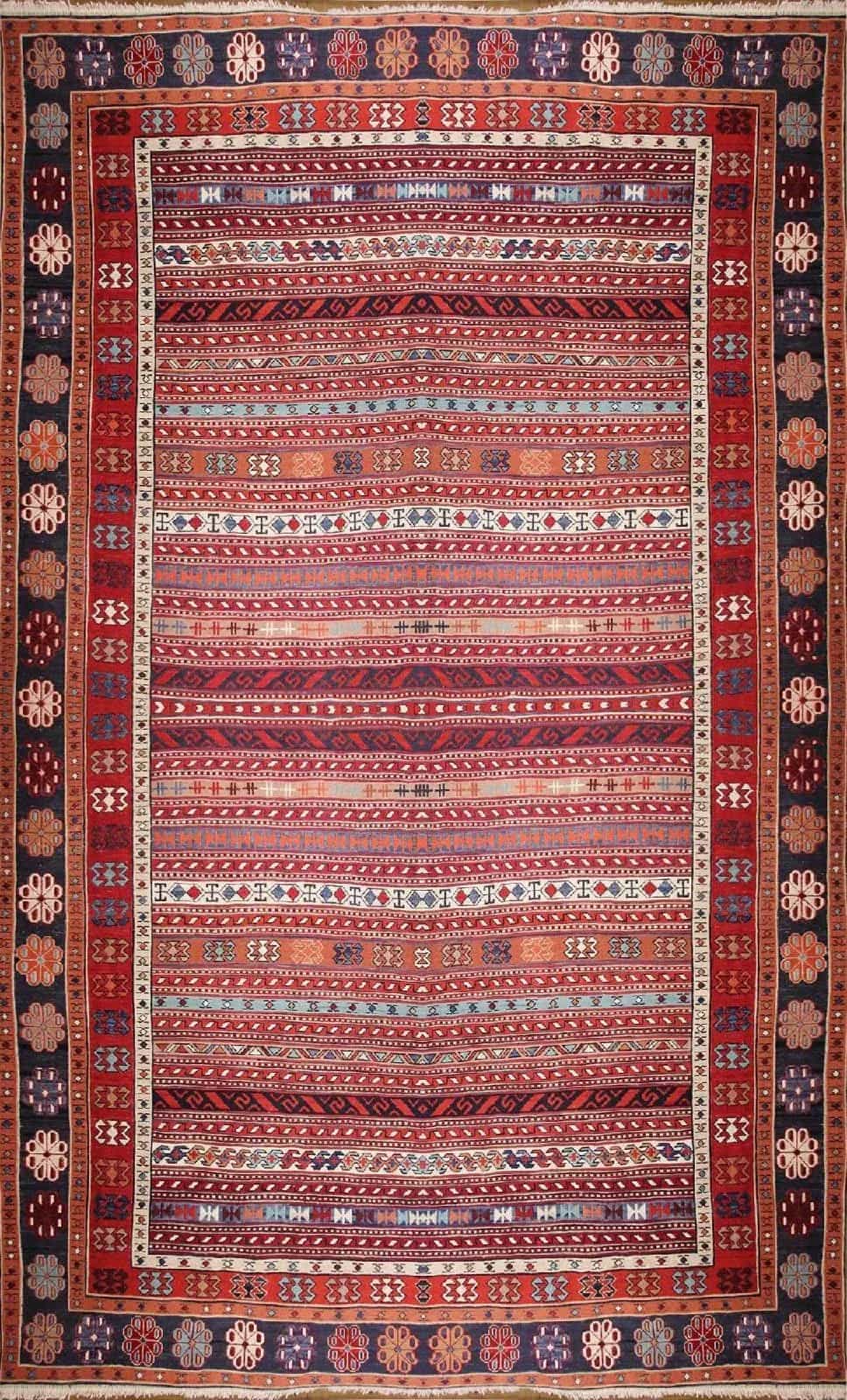Шерстяной Иранский ковер ручной работы 2.44x3.35м