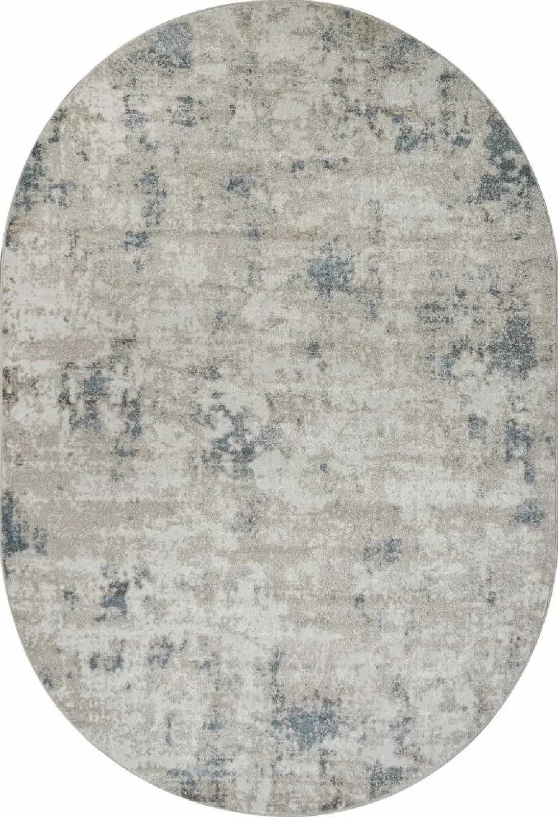 Ковер Ковер Современный MERINOS NATUREL F232 BEIGE-BLUE Овал Овал 2.5x4м