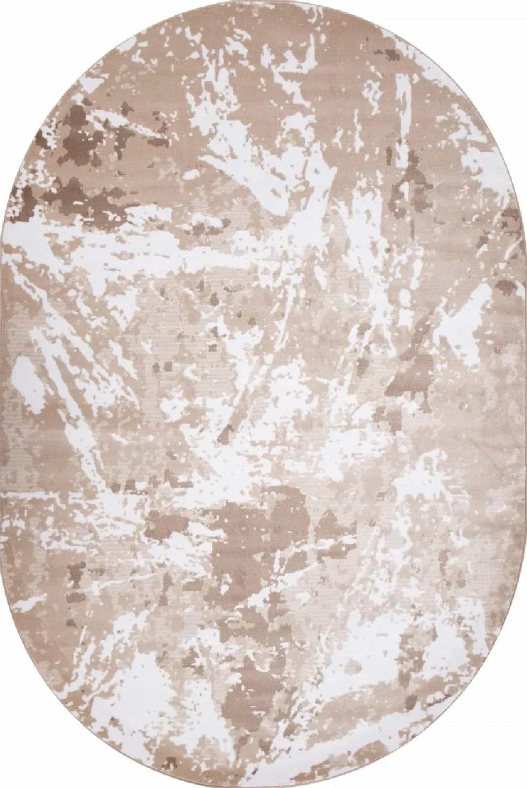 Ковер MERINOS VALENCIA DELUXE D943 BEIGE-BROWN Овал Овал 1x2м