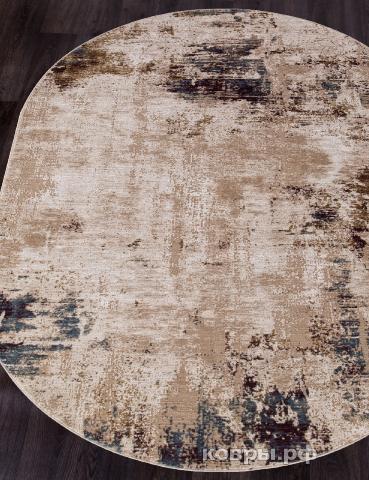 ковер KARMEN HALI QUANTUM 03002B BROWN / BROWN Овал — фото 2